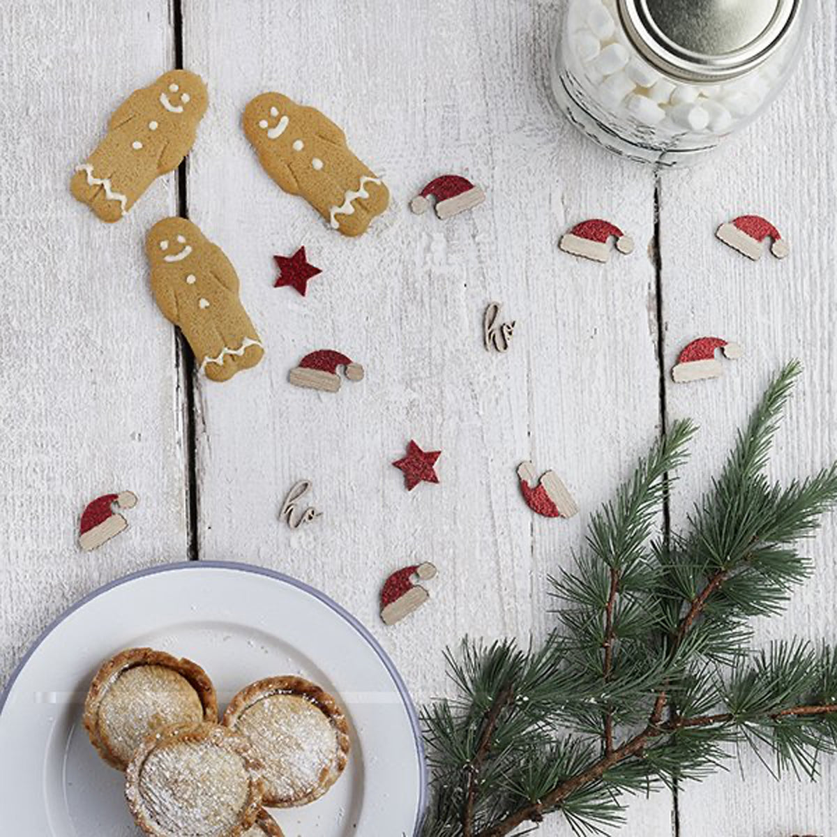 XM002 - Christmas Mix Wooden Table Scatter