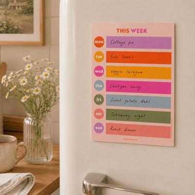 ColourBlock Magnetic Week Planner - Whistlefish