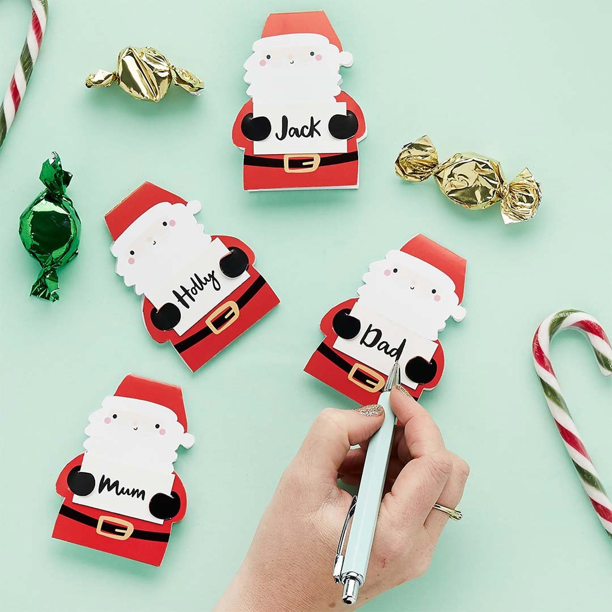 HBMC109 - Santa Place Cards Pack of 10