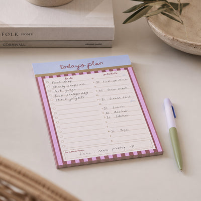 Berry Stripe Daily Planner Pad - Whistlefish