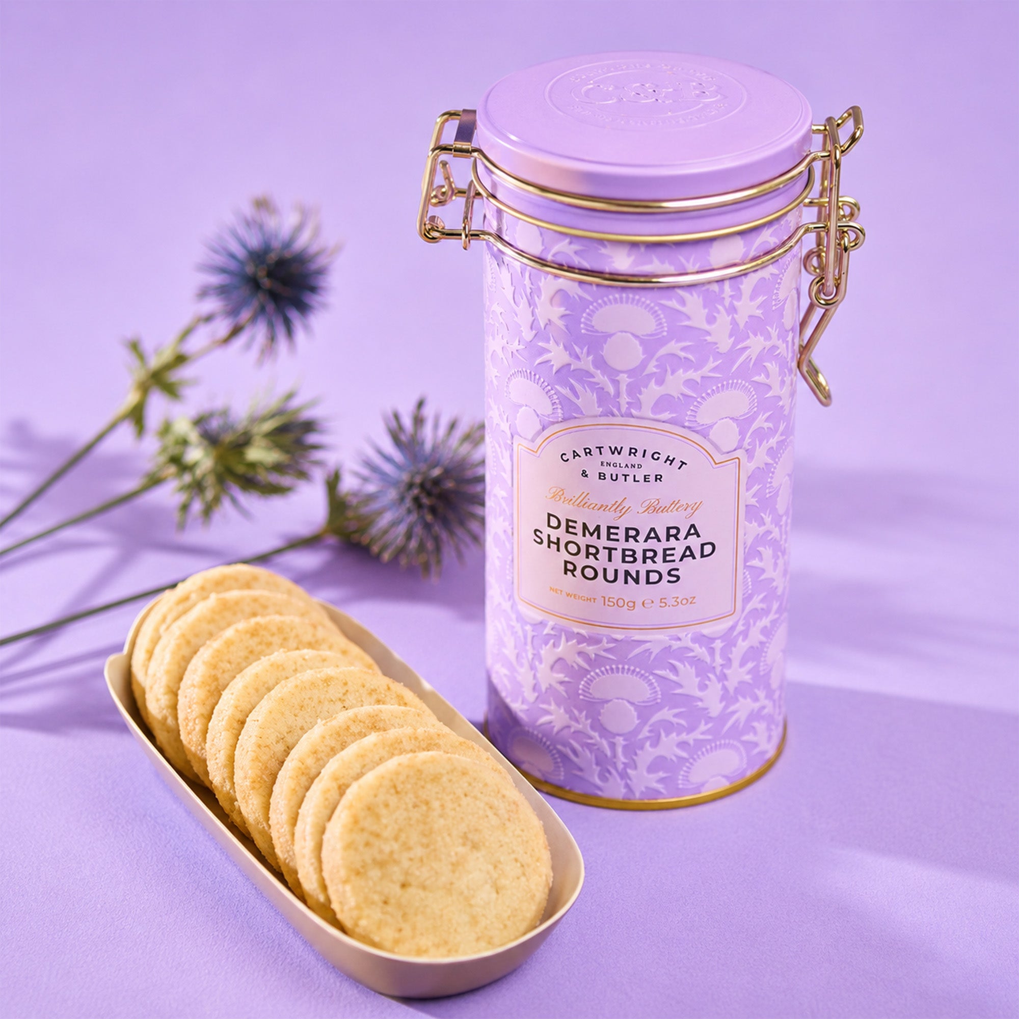 4713 - Demerara Shortbread Rounds in Tin
