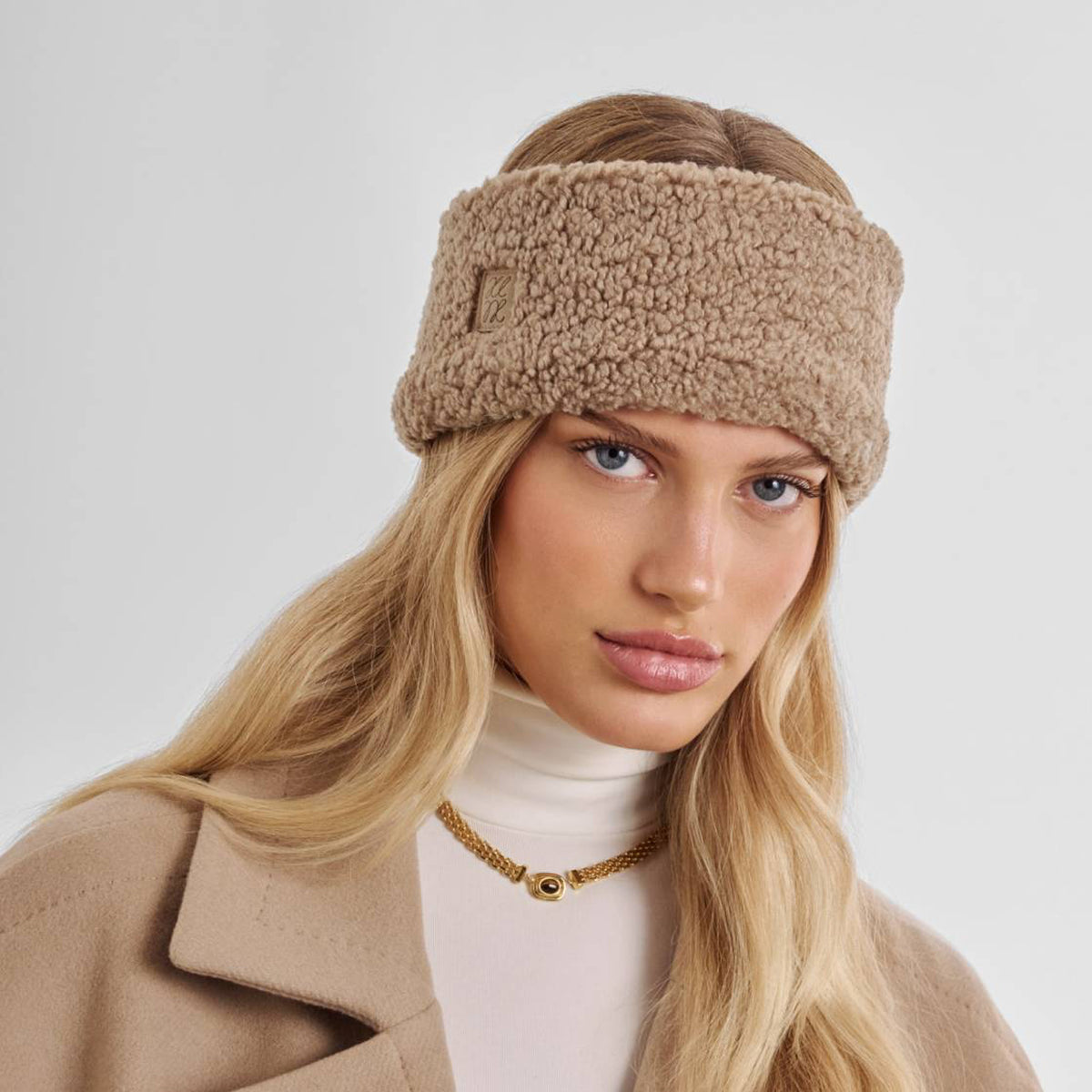 KLS874 - Borg Headband in Tan
