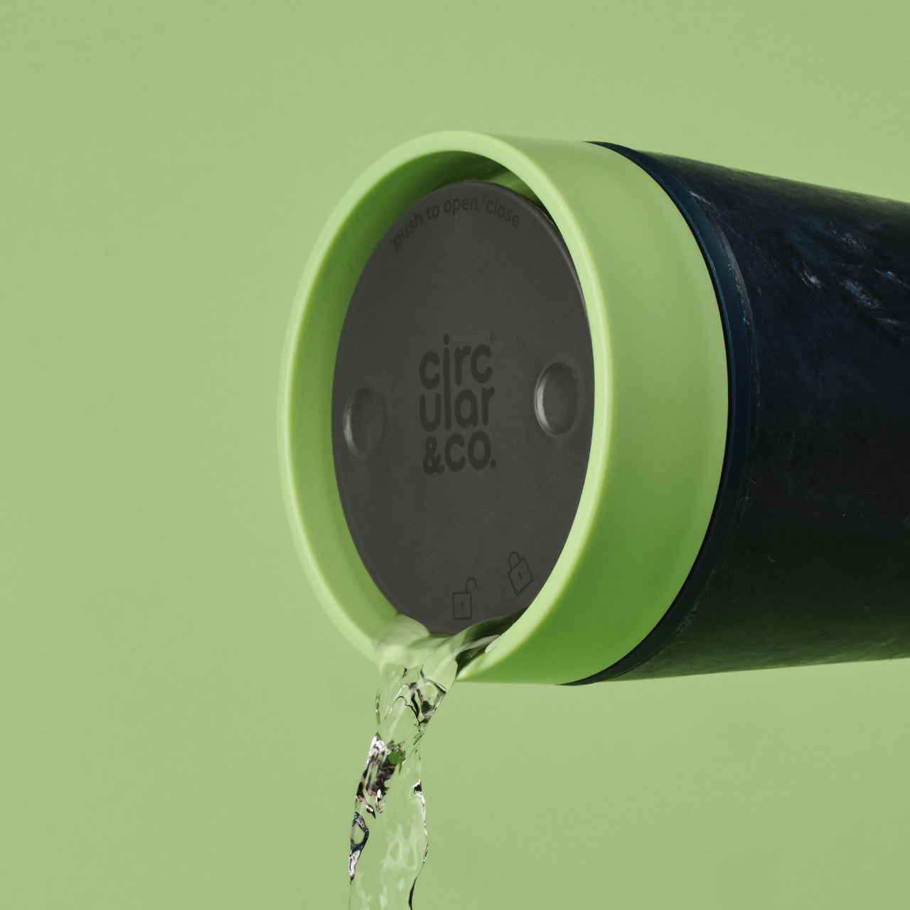 RFC-12OZ-PI-GREEN - Recycled Fabric Cup 12oz Green