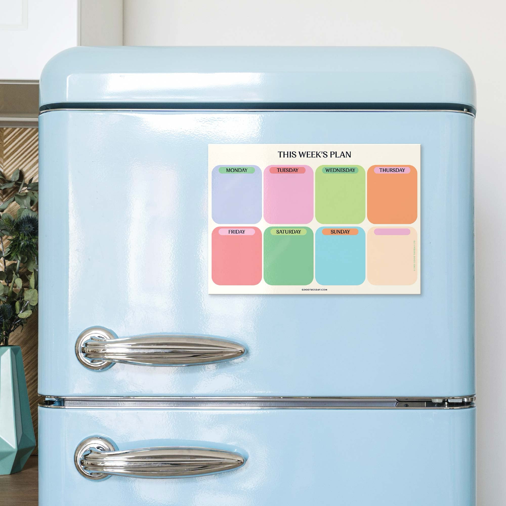 Planner-MFP-WKL-CSP-A4 - Citrus Splash Week Fridge Magnet-Good Tuesday