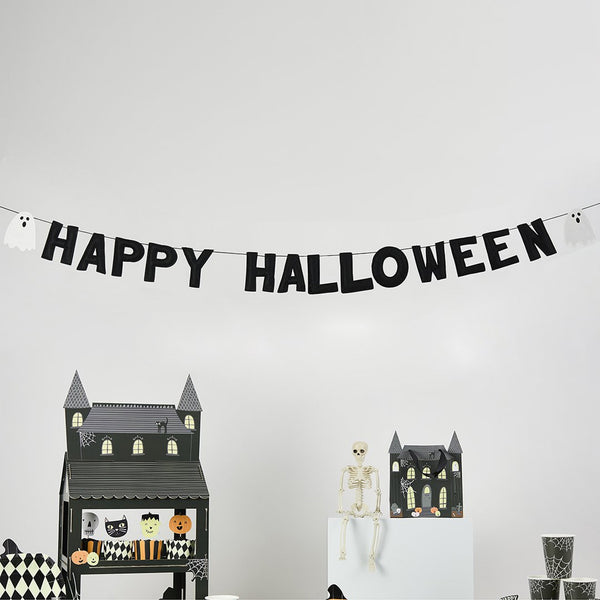 Ghost 'Happy Halloween' Felt Banner - Whistlefish