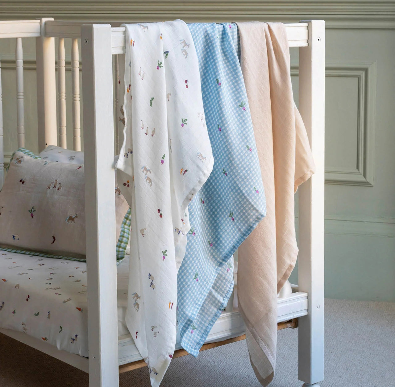 Organic Baby Muslins-MSQLFA - Little Farm Organic Baby Muslins-Avery Row