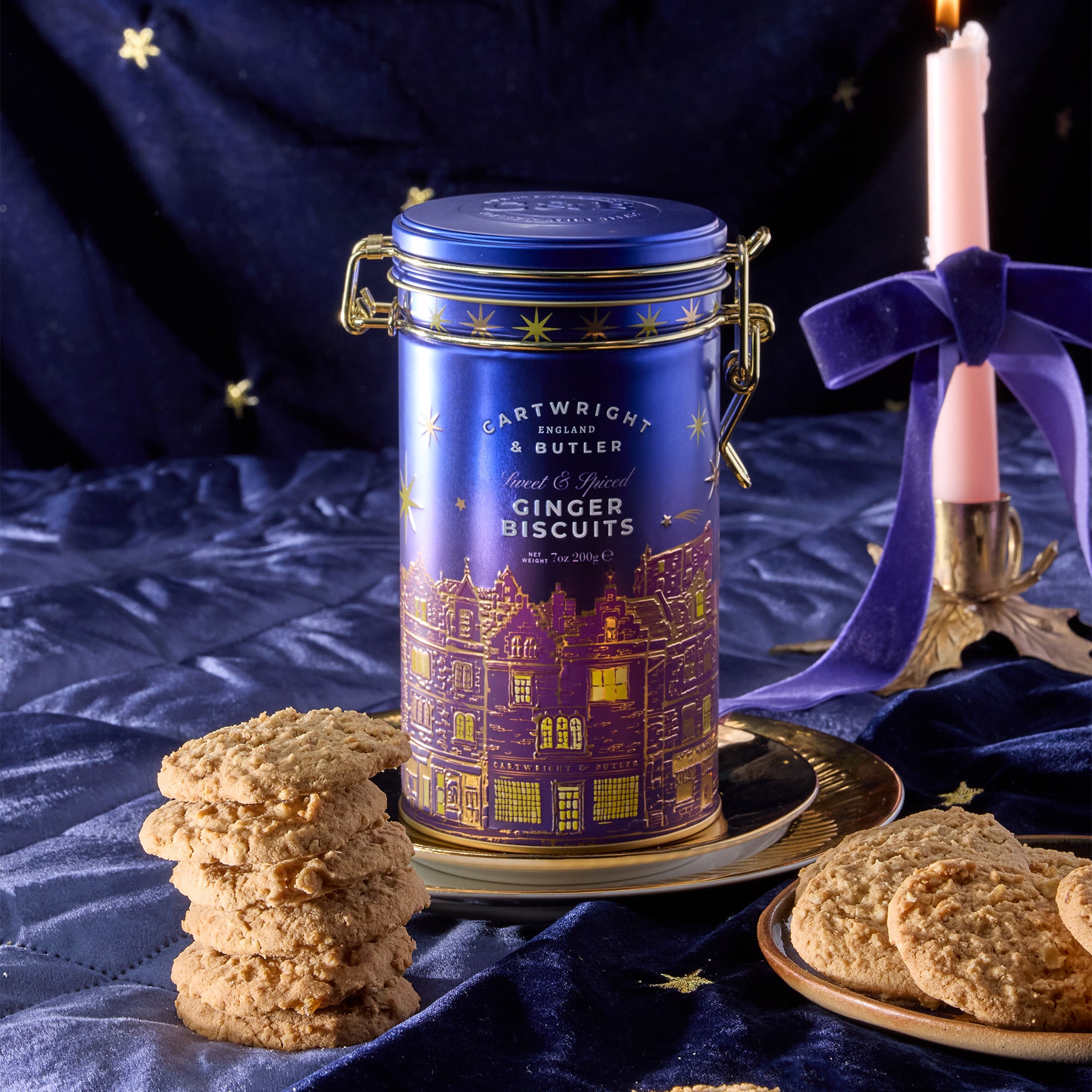 4191 - Stem Ginger Biscuits in Tin 200g