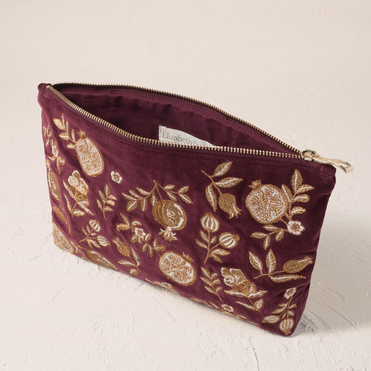 19525 - Golden Pomegranate Velvet Everyday Pouch