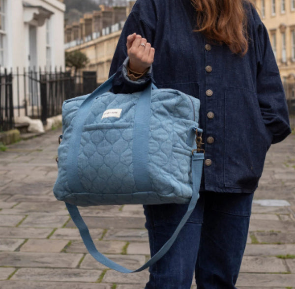 Baby Organiser Bag-CBADEN - Denim Baby Changing Bag-Avery Row