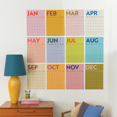 Colourburst Monthly A3 Planner - Whistlefish