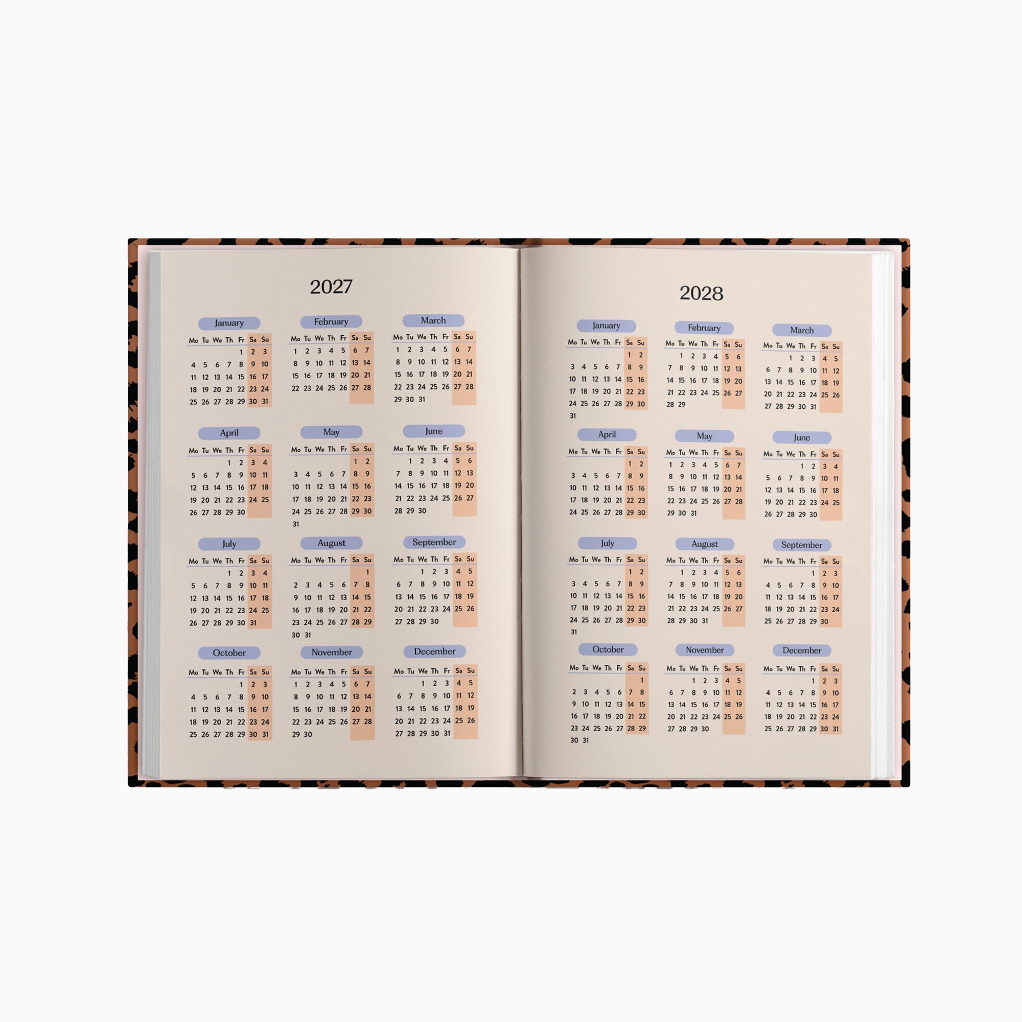 Diary-DIARY-A5-LPD - 2027 Leopard A5 Hardcover Diary-Good Tuesday