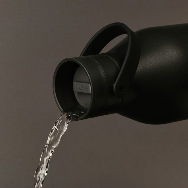 Recycled Steel Bottle Black - Whistlefish