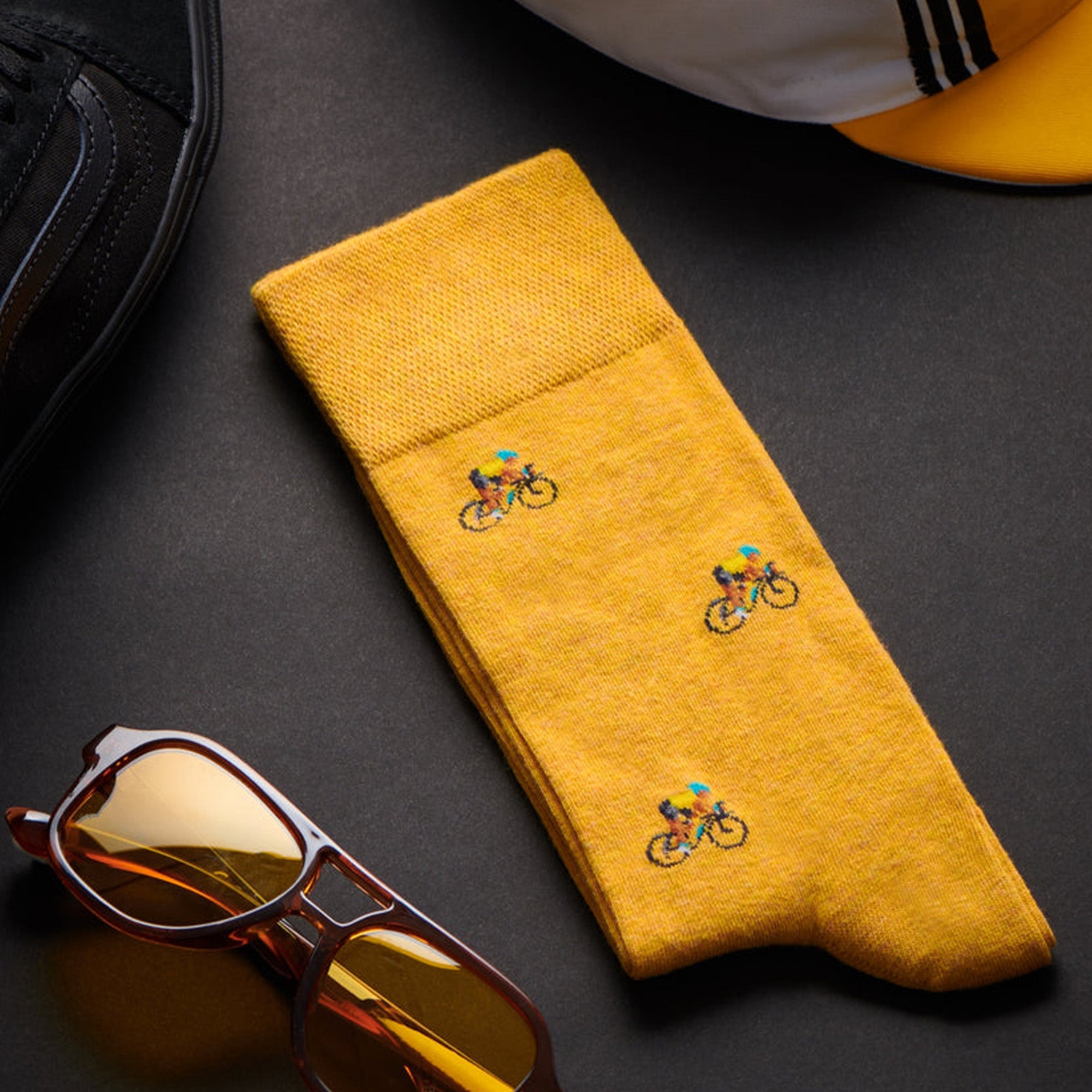 SING-VELO-YELL-712 - The Velo Yellow Socks