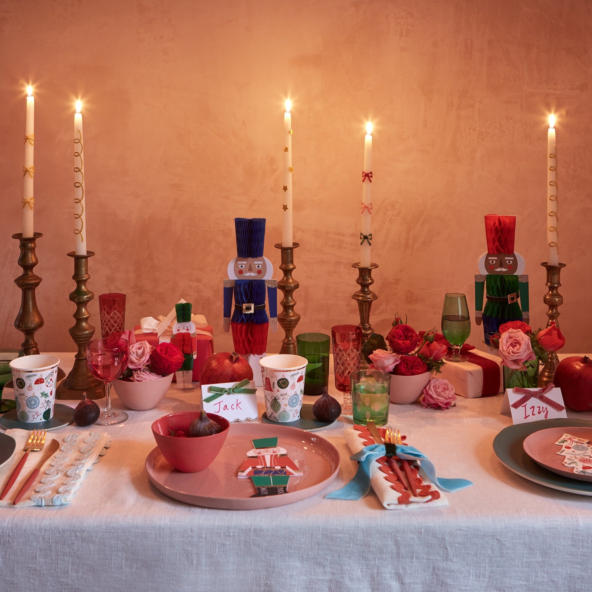 271021 - Gold Bow Taper Candles