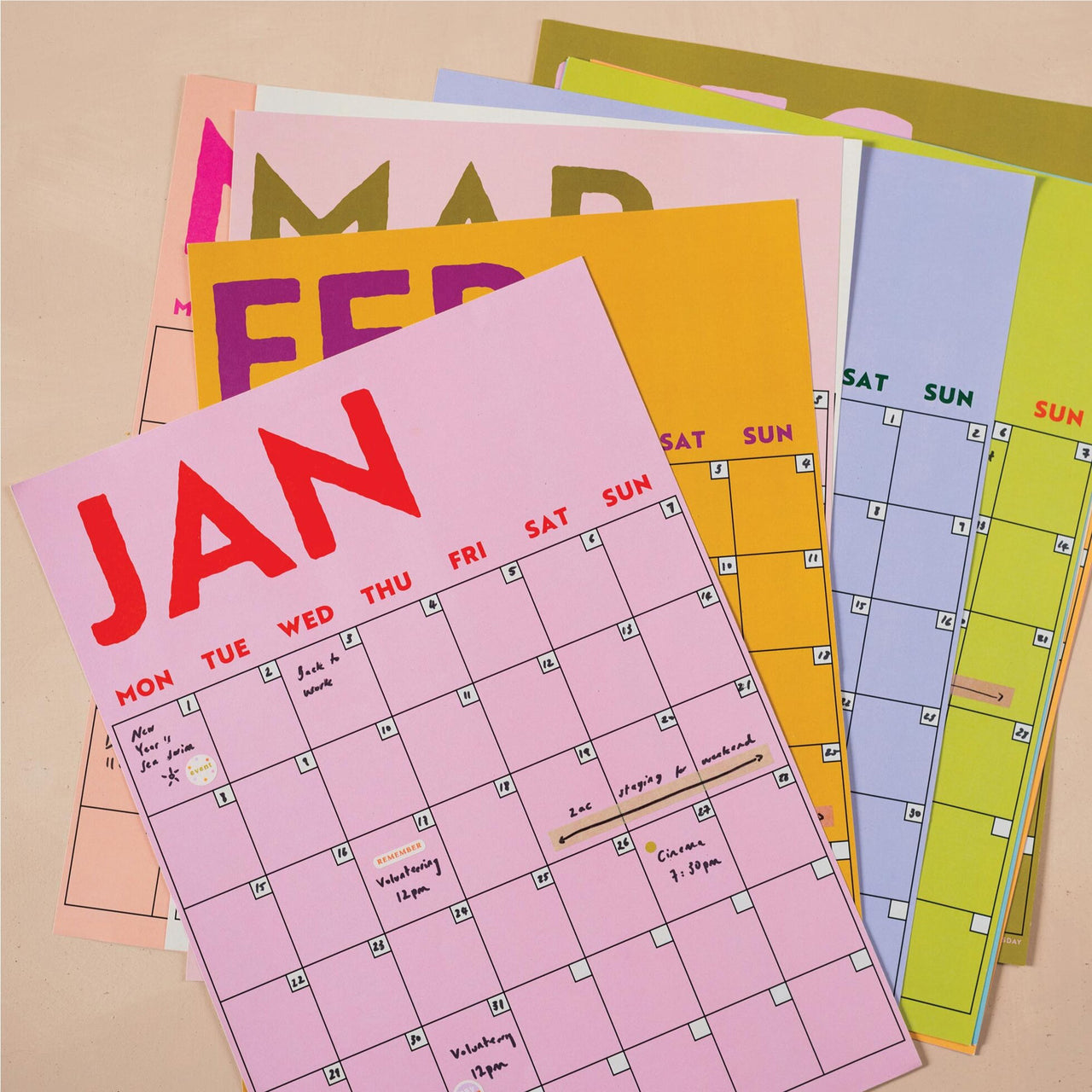 Planner-12PAGE-LRG-CBU-A3 - Colourburst Monthly A3 Planner-Good Tuesday