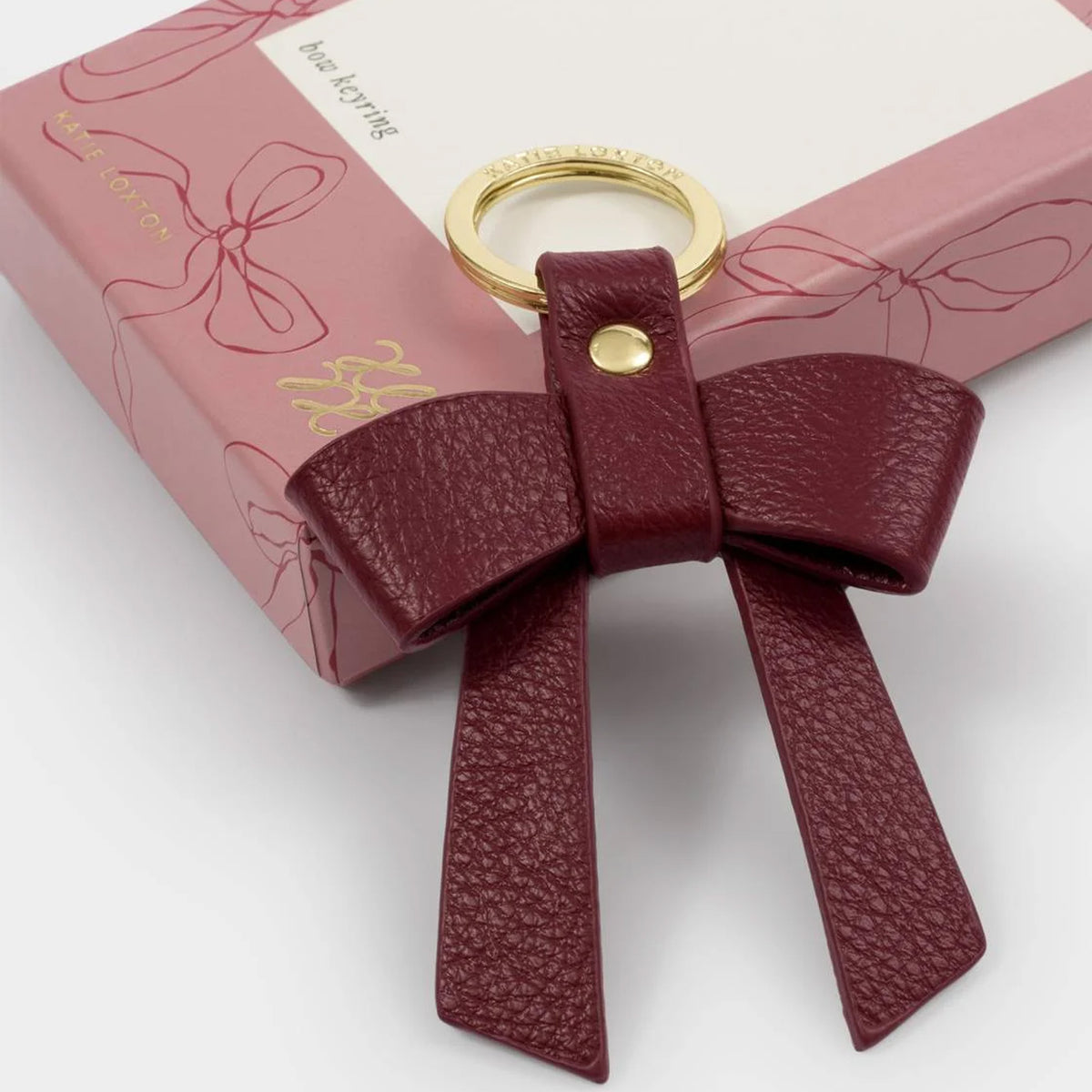 KLB4667 - Cherry Bow Keyring in Gift Box