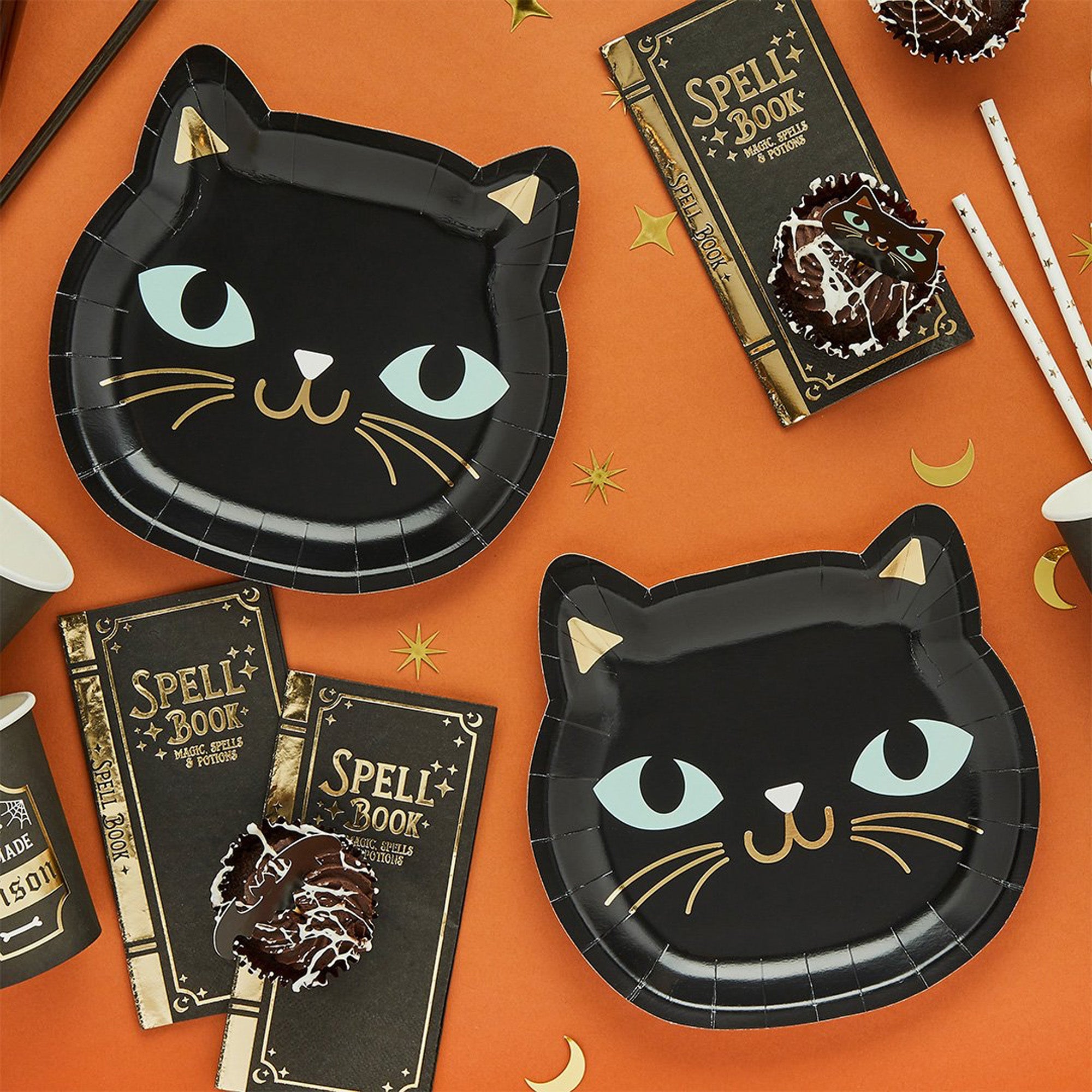 HBSY211 - Cat Paper Plates, Pack of 8