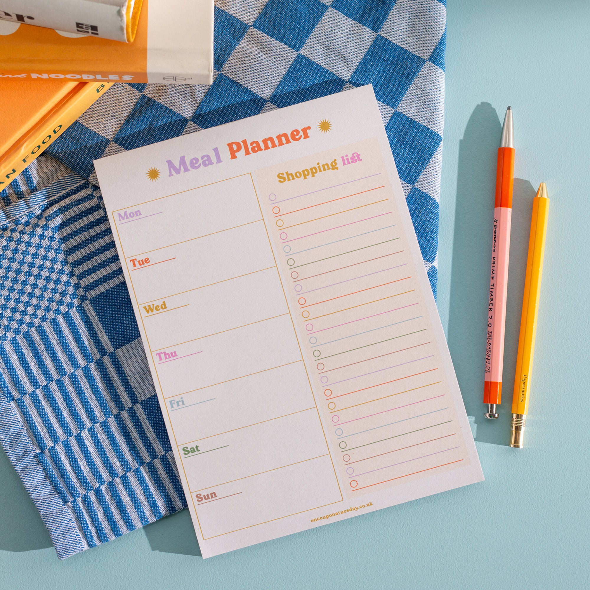 Planner-CO-MEAL-PAD-A5 - Colourful Meal Planner-Good Tuesday