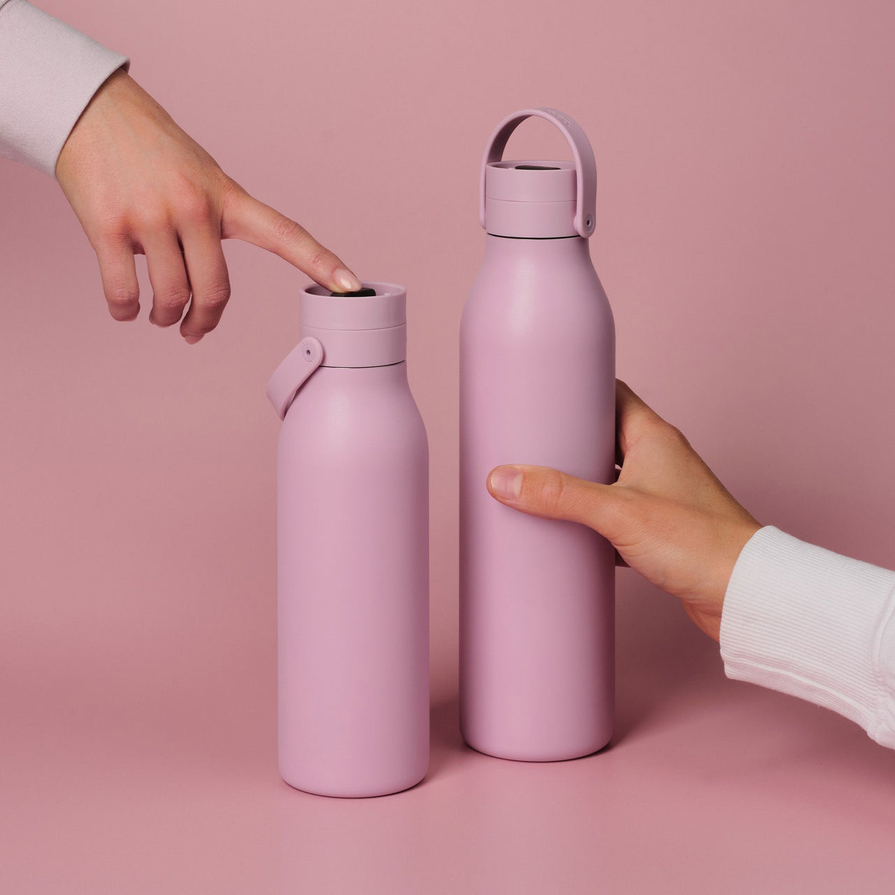 SSB-750ML-C-DU-PINK - Recycled Steel Bottle Pink