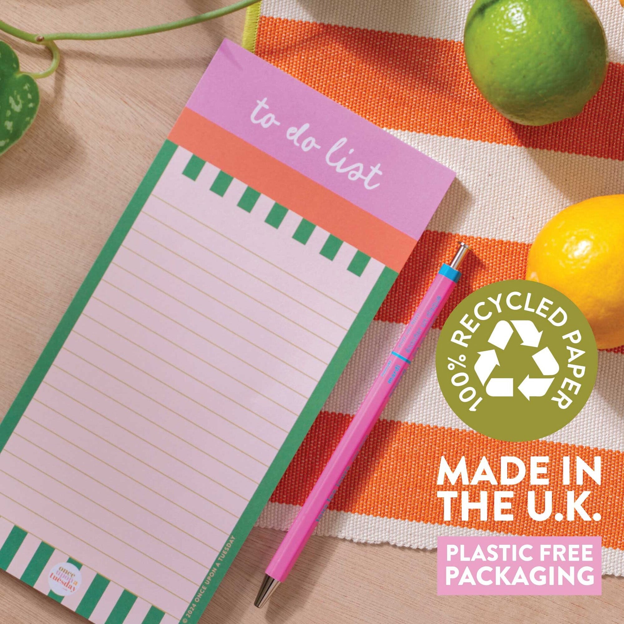 List Pad-PAD-TDL-CST-1021 - Cabana Stripe To Do List Pad-Good Tuesday