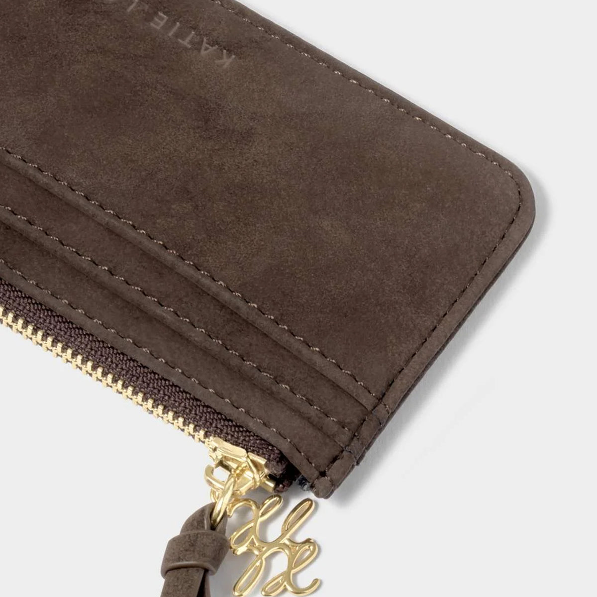 KLB4659 - Chocolate Suedette Coin and Card Holder in Gift Box