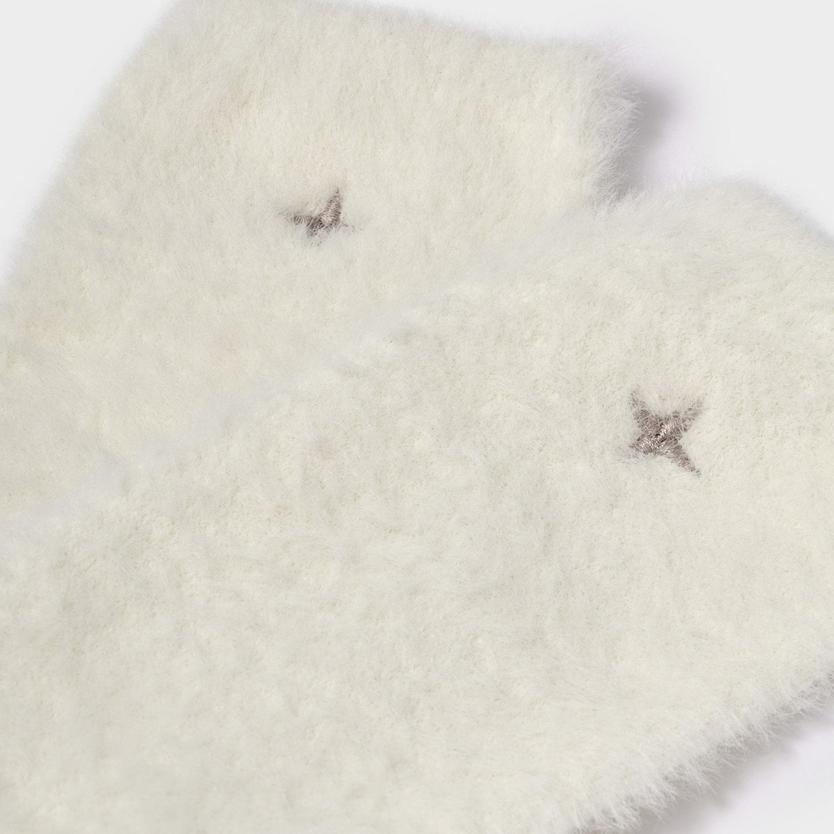 KLS812 - Fluffy Off White Star Socks in Gift Box