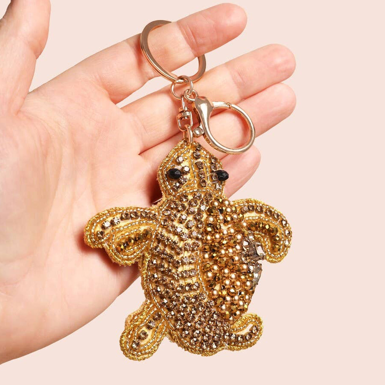 78333 - Turtle Beaded Keyring