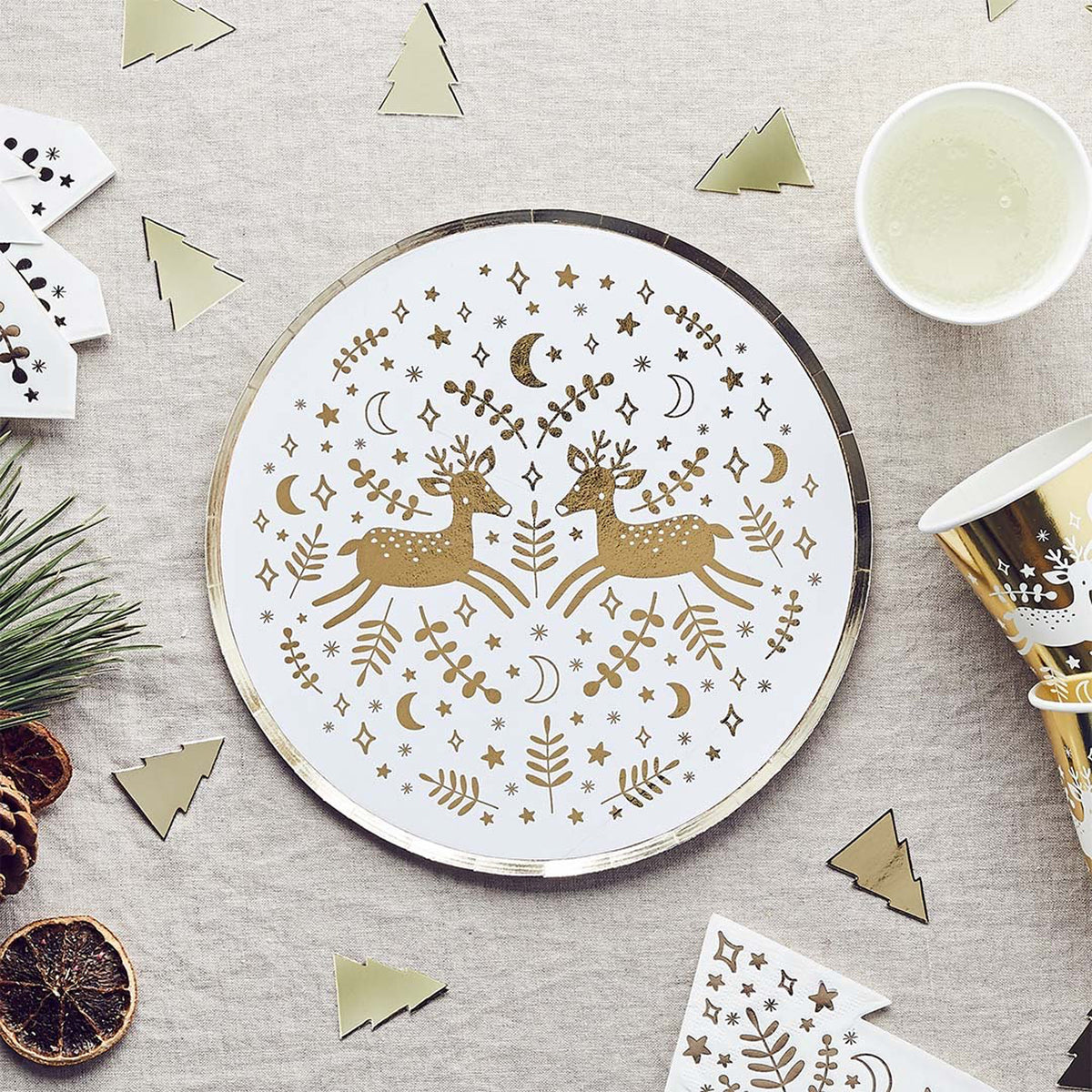 HBFF104 - Reindeer Paper Plates