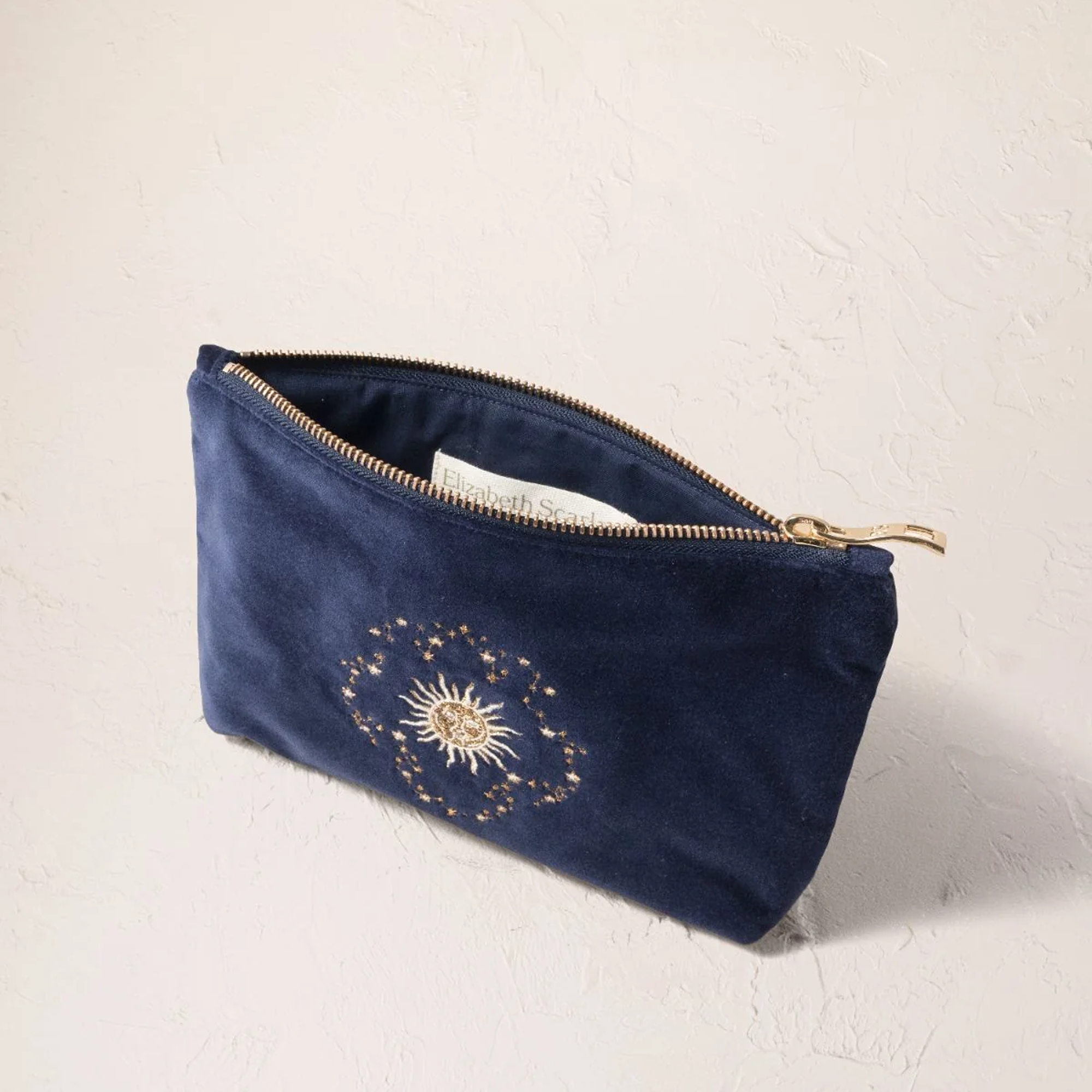 18993 - Celestial Sun & Moon Velvet Mini Pouch