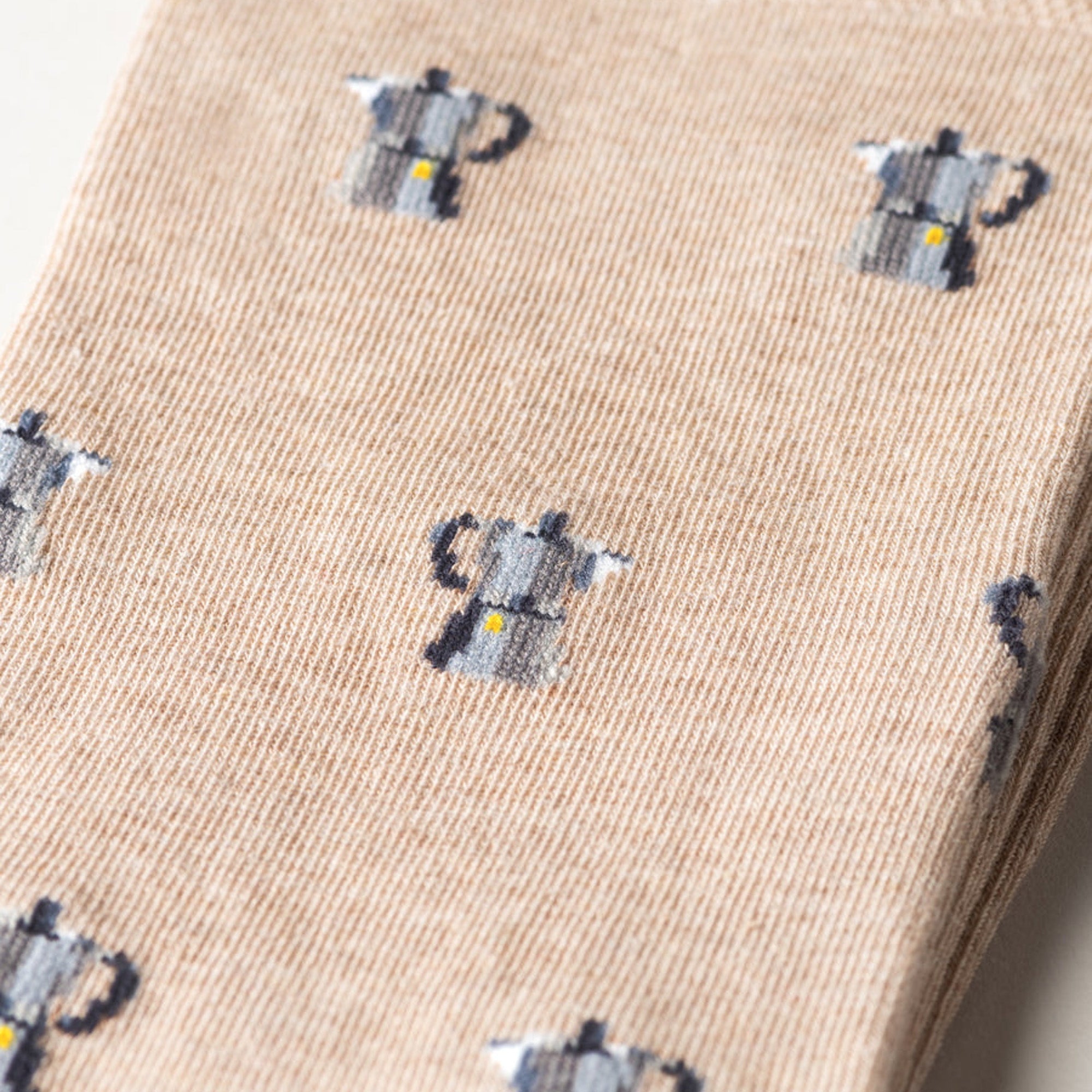 SING-BARI-BEIG-712 - The Barista Beige Socks