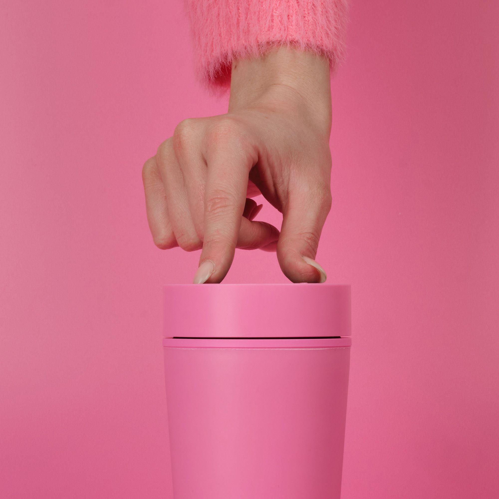 BGC-12OZ-CA-PINK - Bubblegum Cup 12oz Candy Pink