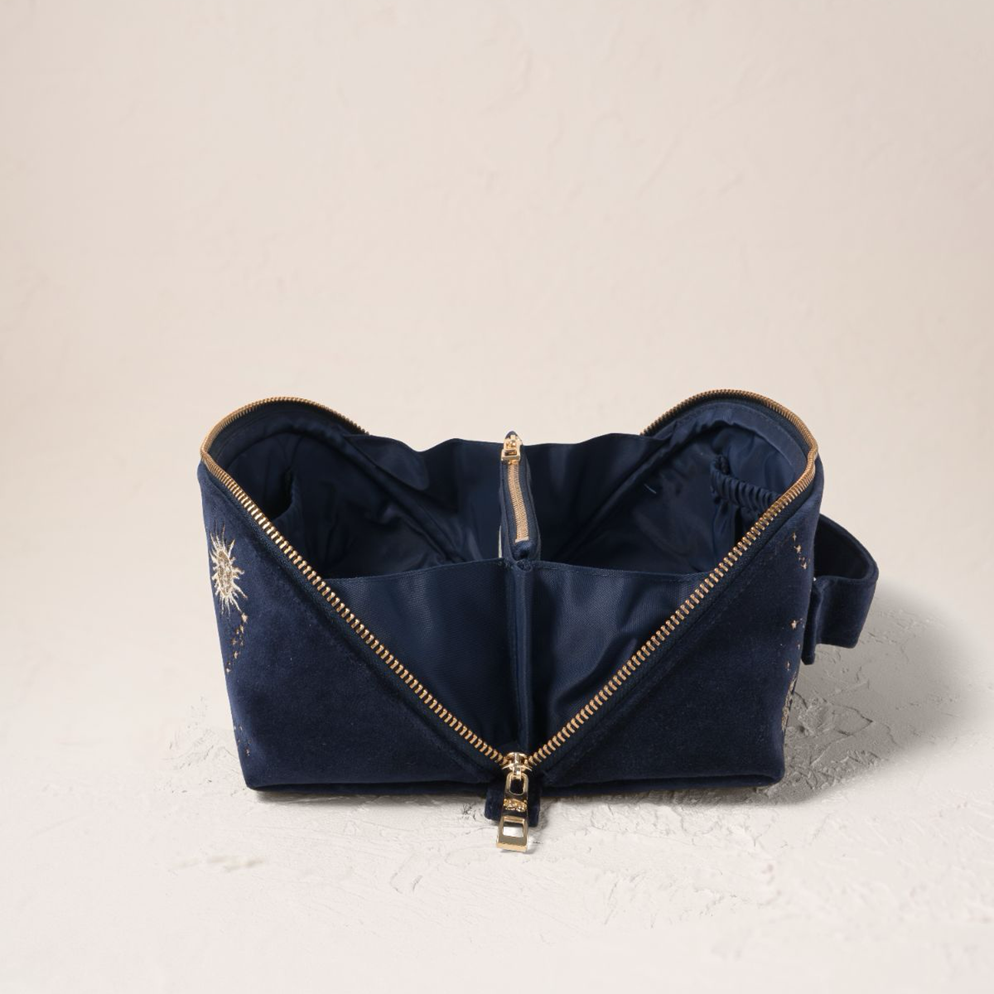 18962 - Celestial Sun & Moon Open Flat Makeup Bag