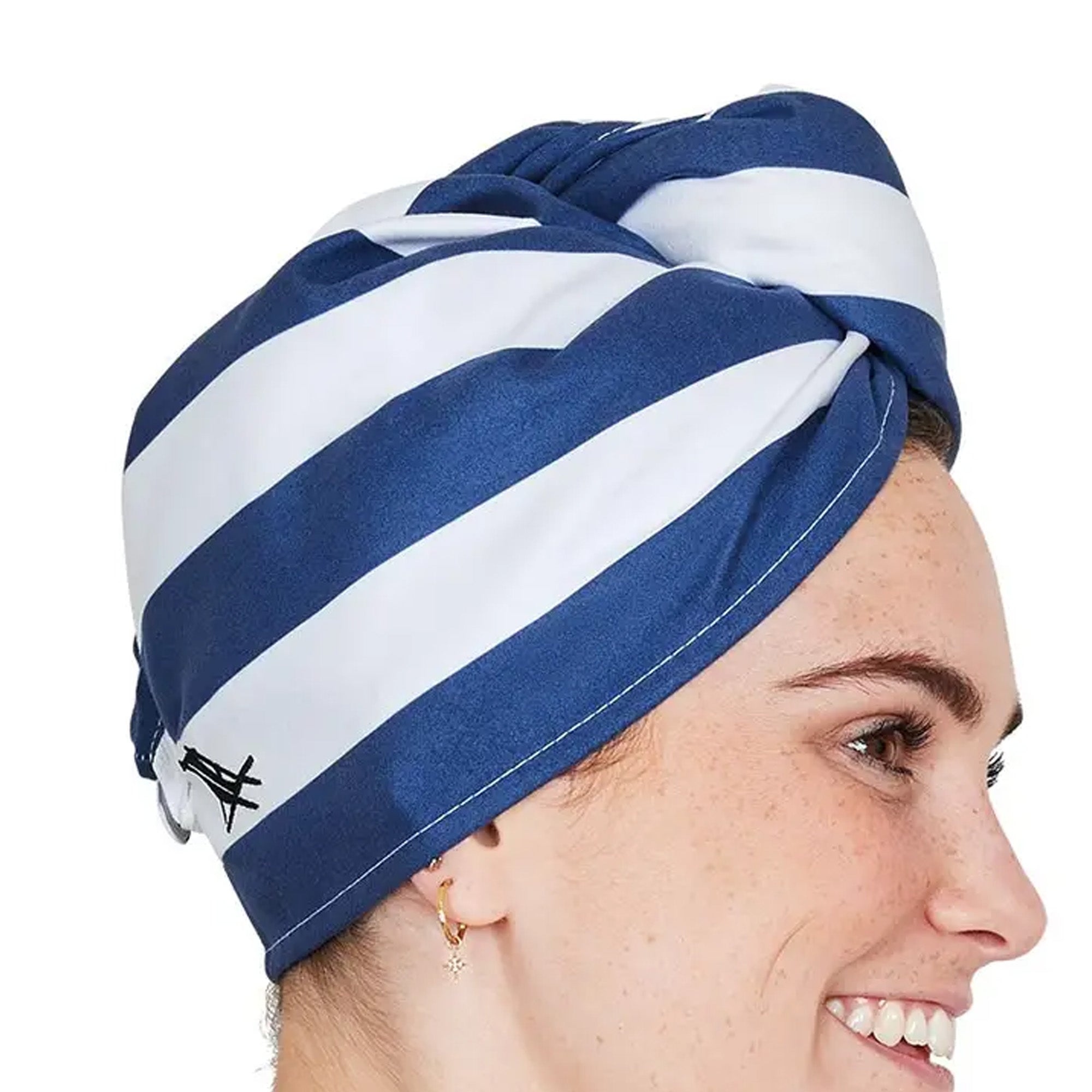 HAIRW-CAB-NAVY-NB - Whitsunday Blue Hair Wrap