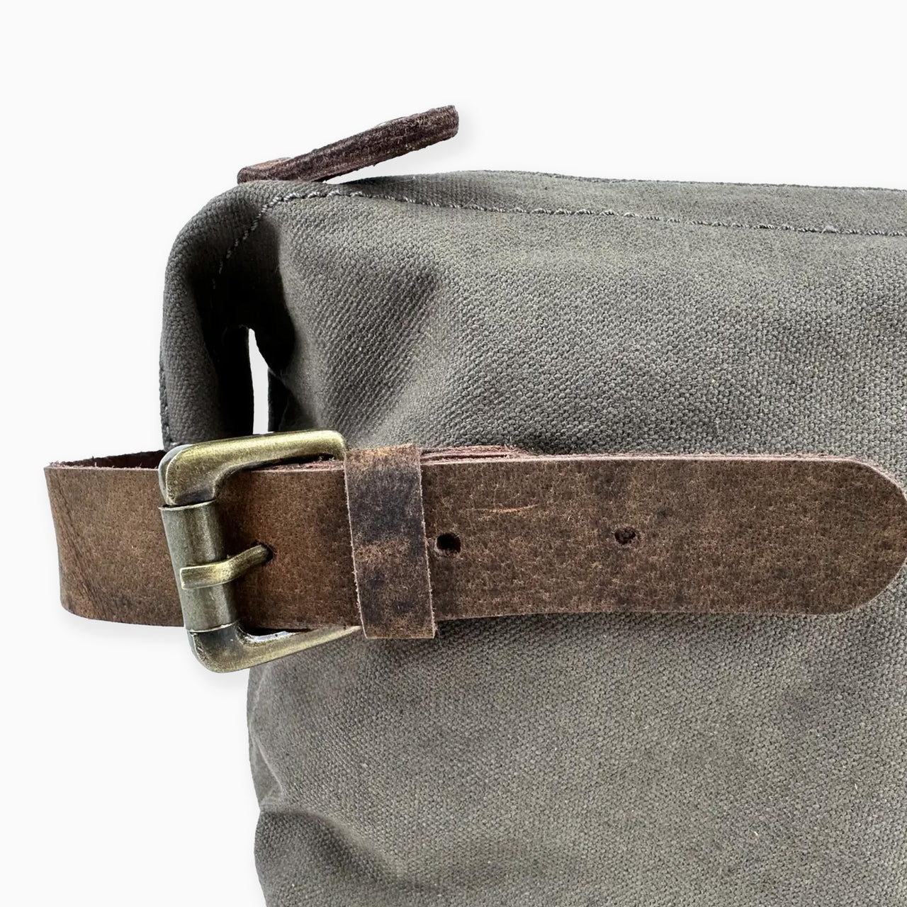 BBCO01 - Birling Waxed Canvas & Leather Wash Bag