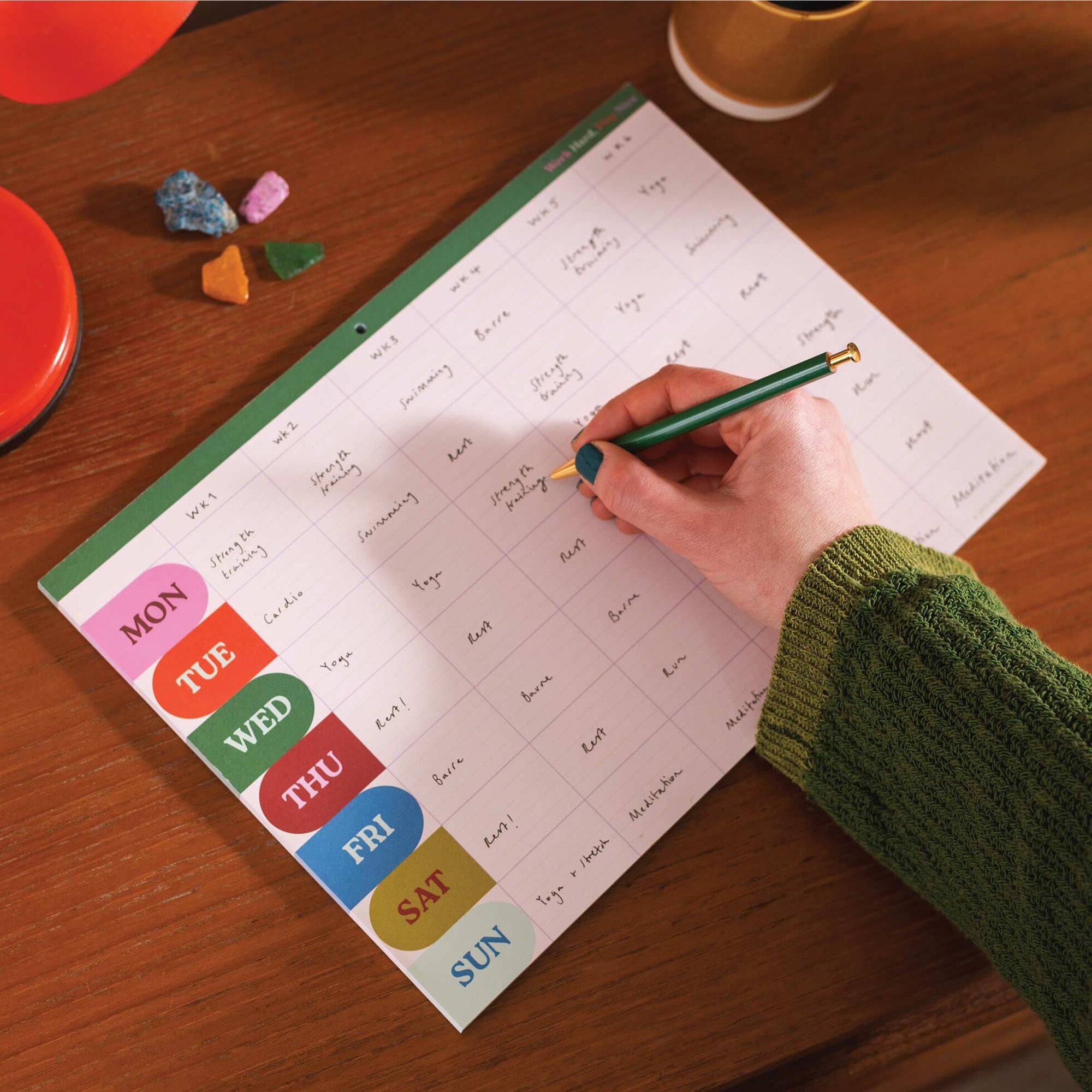 Planner-PAD-MON-WHPN-A4 - Work Hard, Play Nice Planner Pad-Good Tuesday
