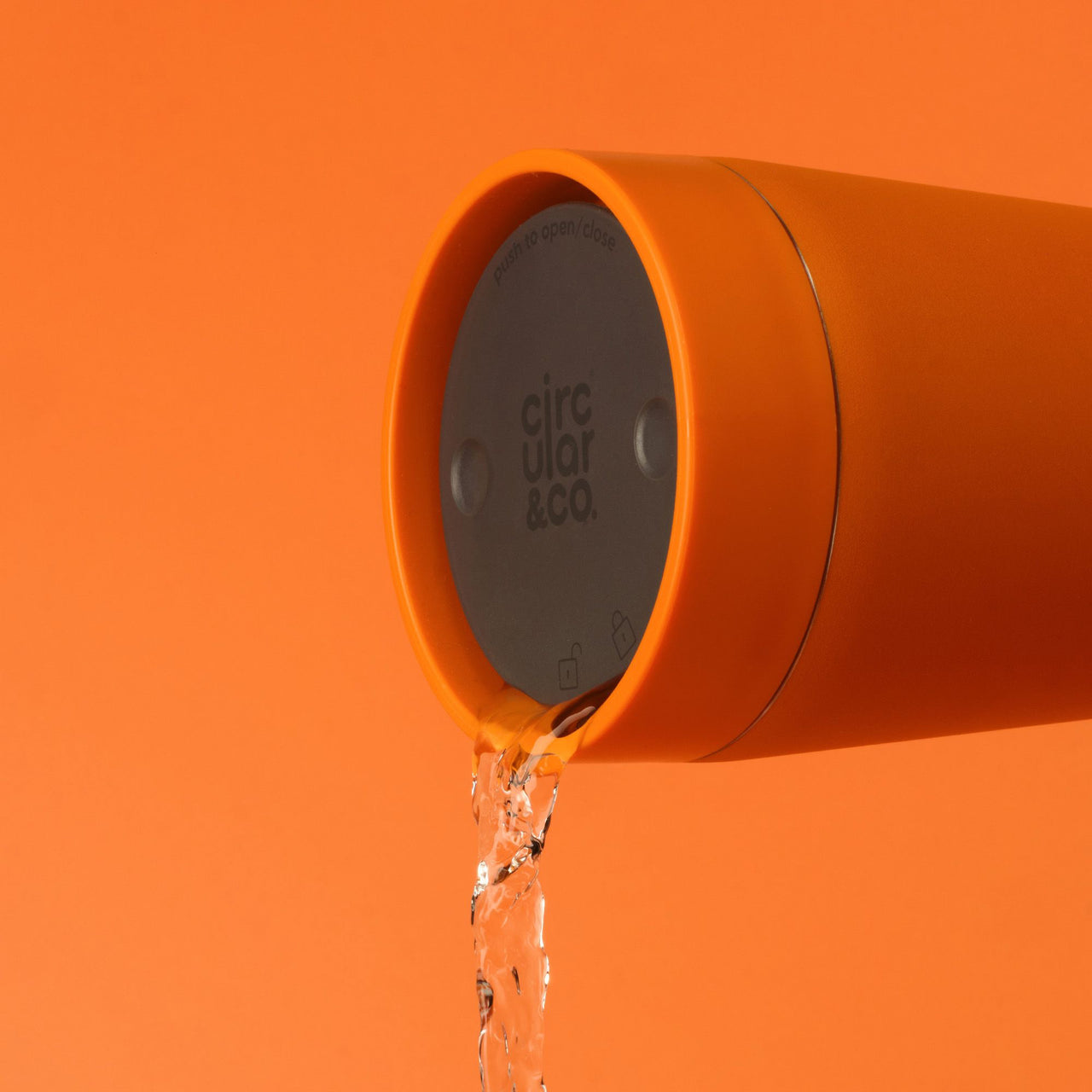 SSC-12OZ-C-SU-ORANGE - Recycled Steel Cup Orange