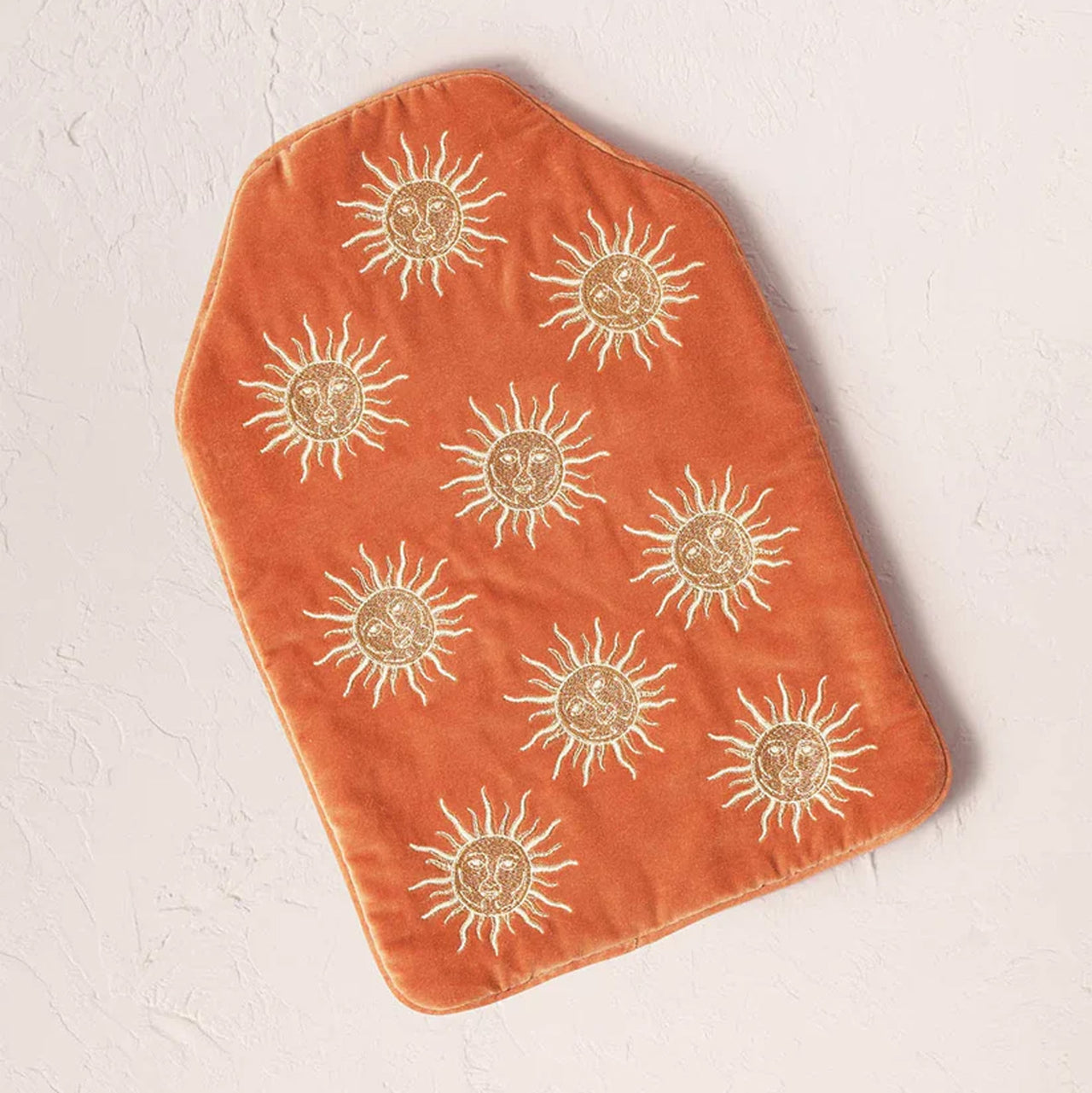 82171 - Sun Goddess Rust Velvet Hot Water Bottle