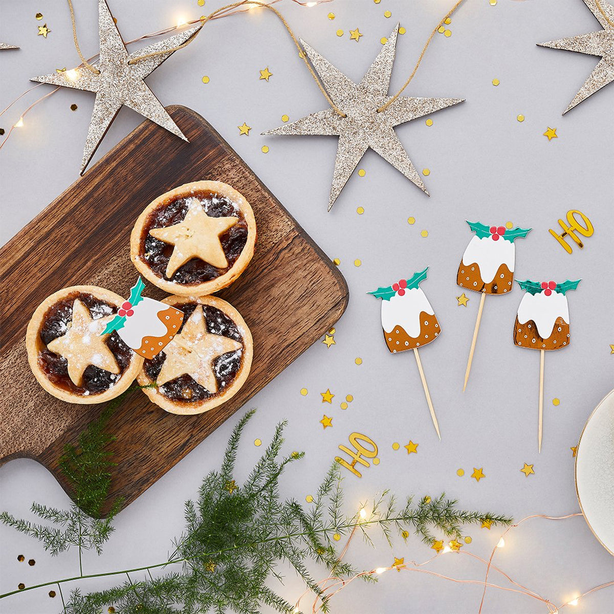 HBCC109 - Christmas Pudding Food Picks