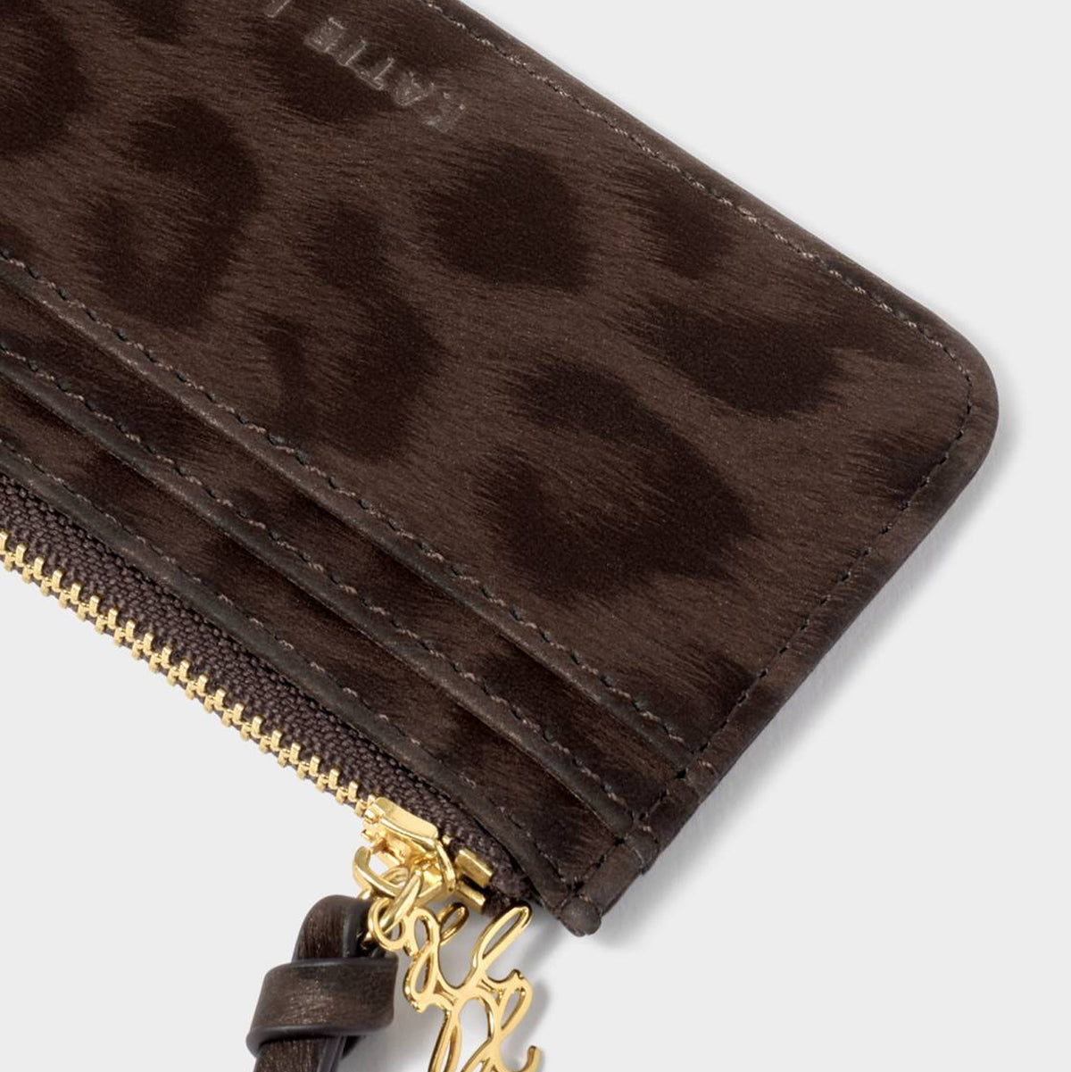 KLB4658 - Chocolate Leopard Coin and Card Holder in Gift Box