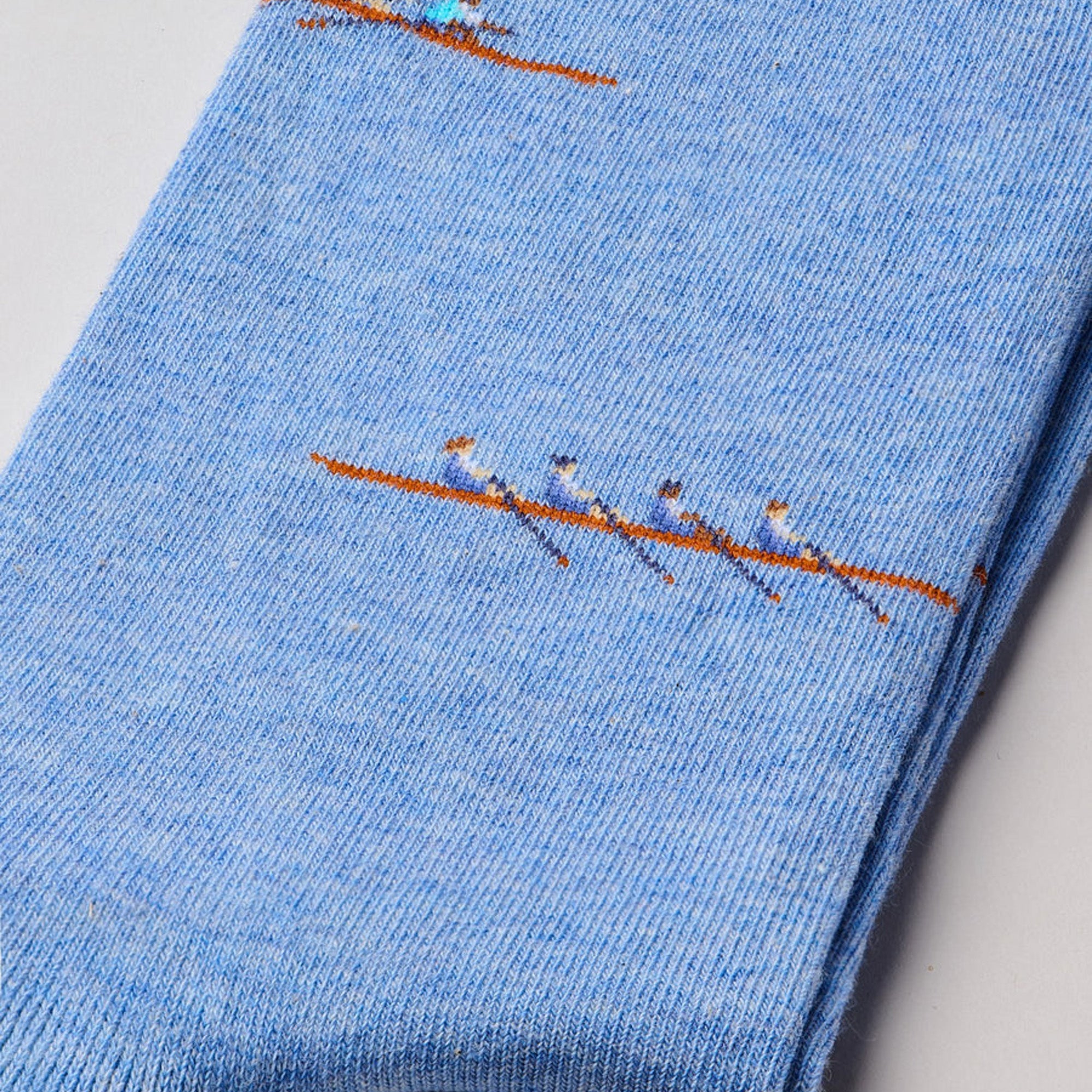 SING-REGA-BLUE-712 - The Regatta Blue Socks