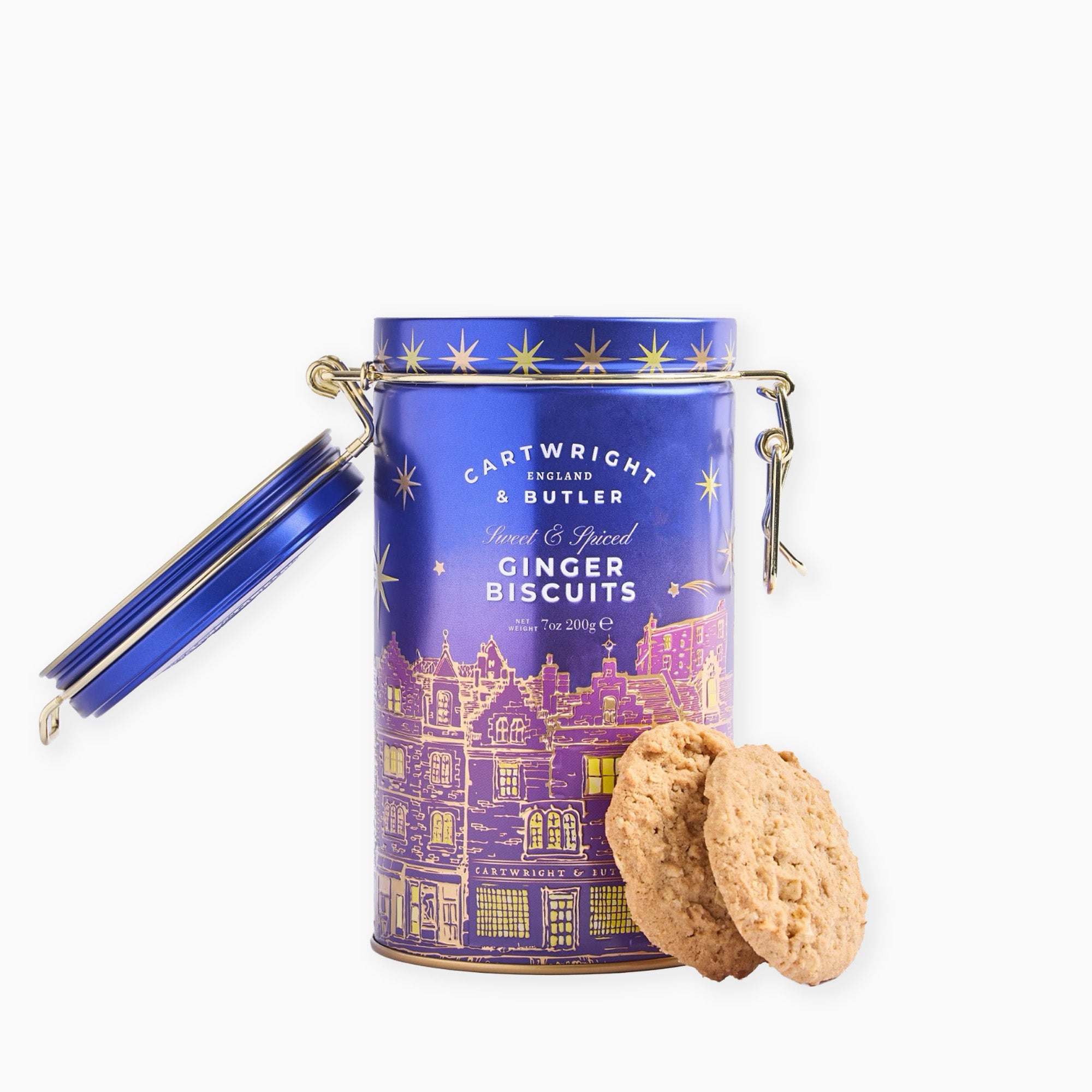 4191 - Stem Ginger Biscuits in Tin 200g