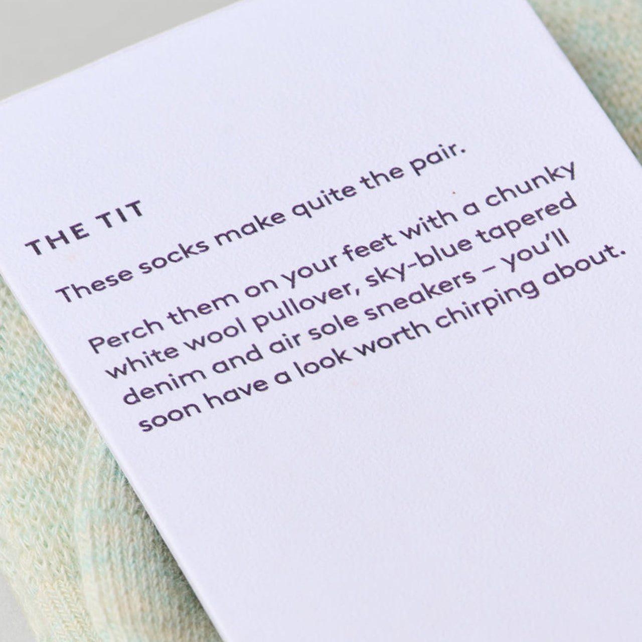 SING-TIT-GREE-712 - The Tit Socks
