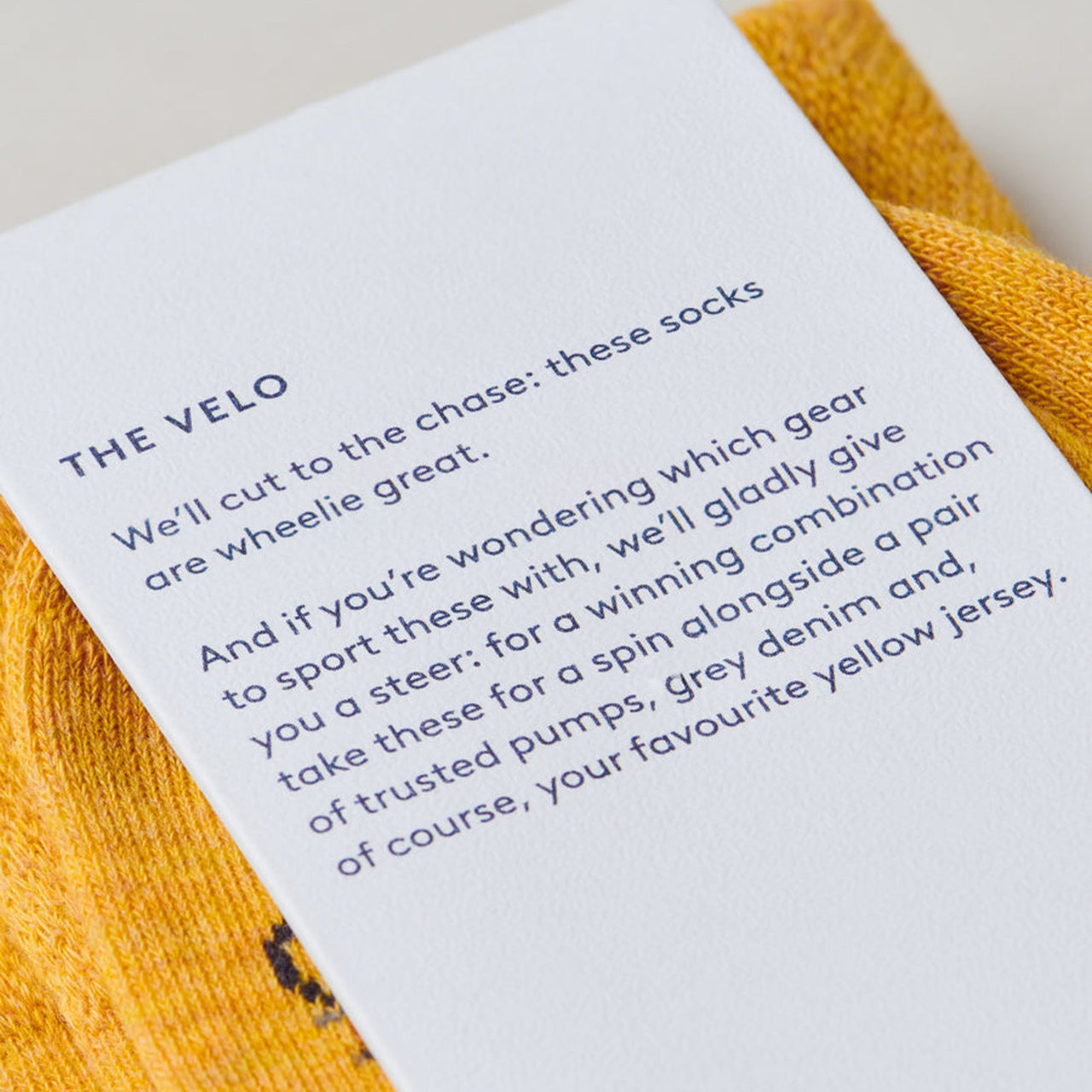 SING-VELO-YELL-712 - The Velo Yellow Socks