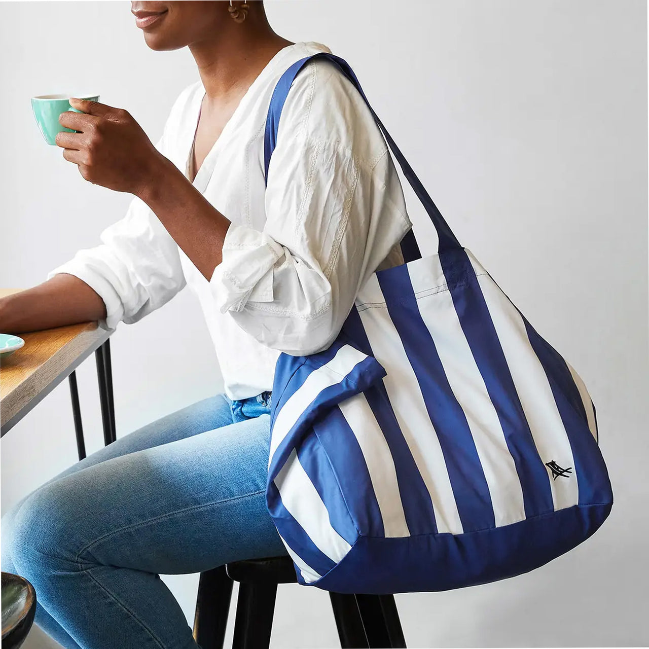 BAGF-CAB-MD-NAVY - Whitsunday Blue Tote Bag