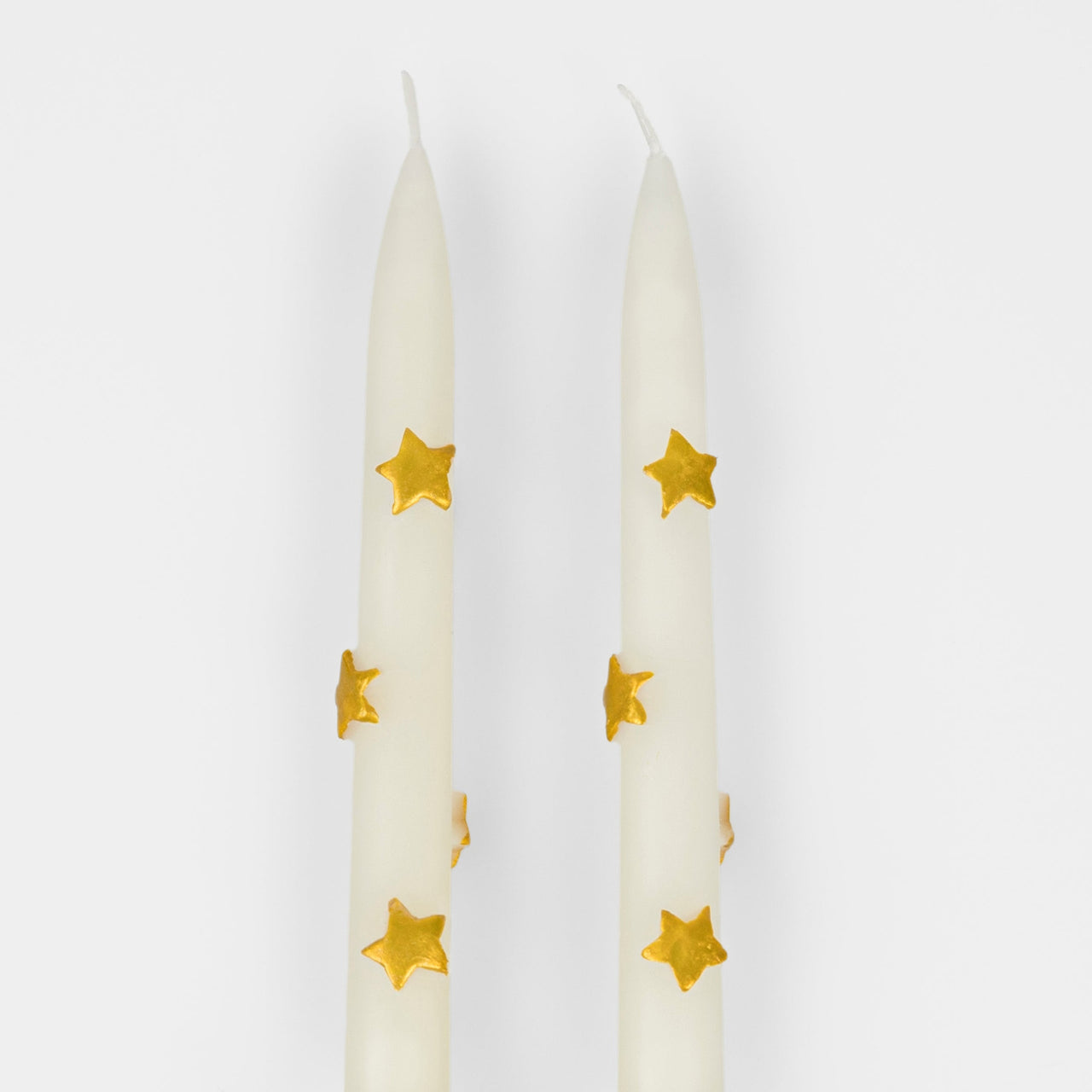 270859 - Gold Star Taper Candles
