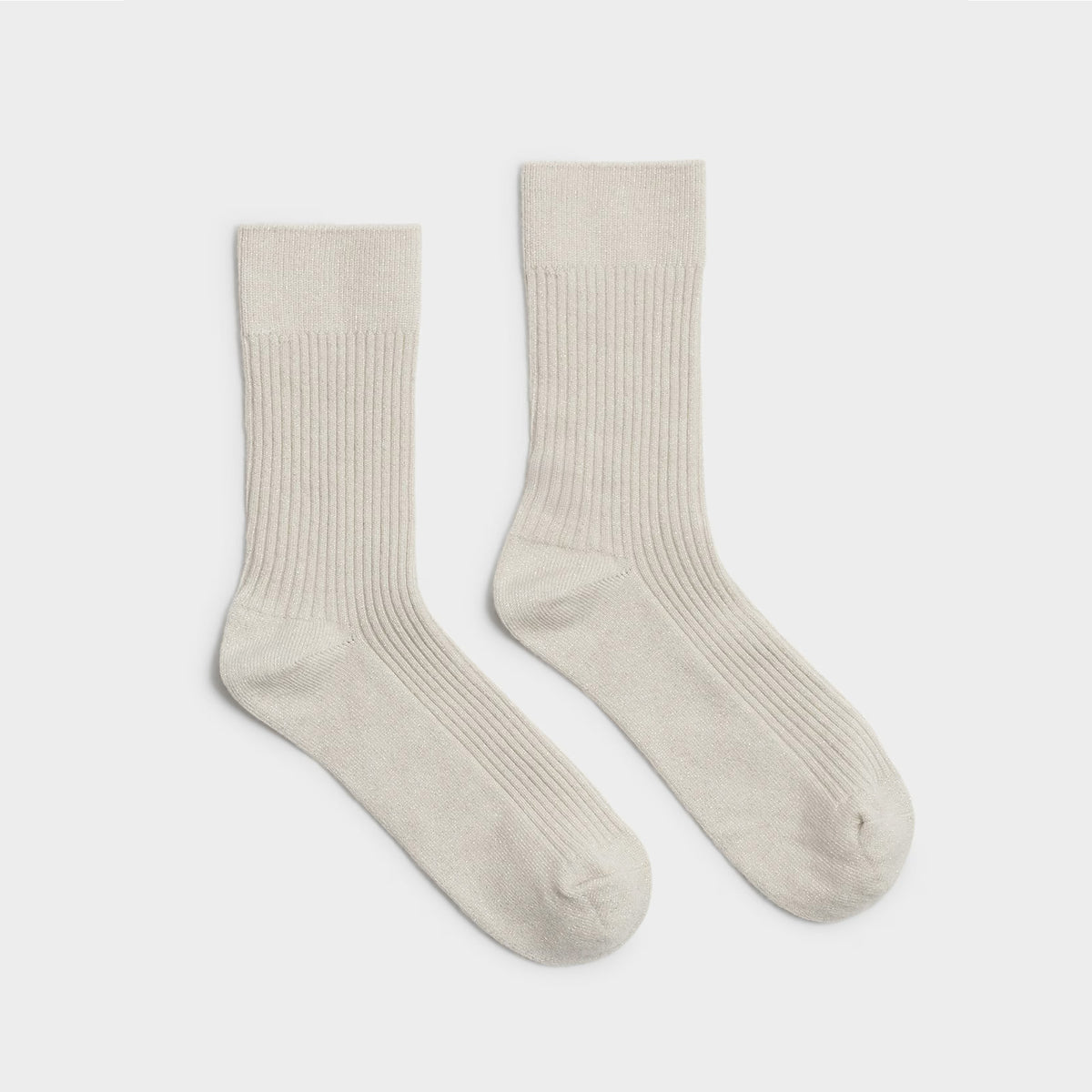 KLS817 - Taupe and White Socks Gift Set