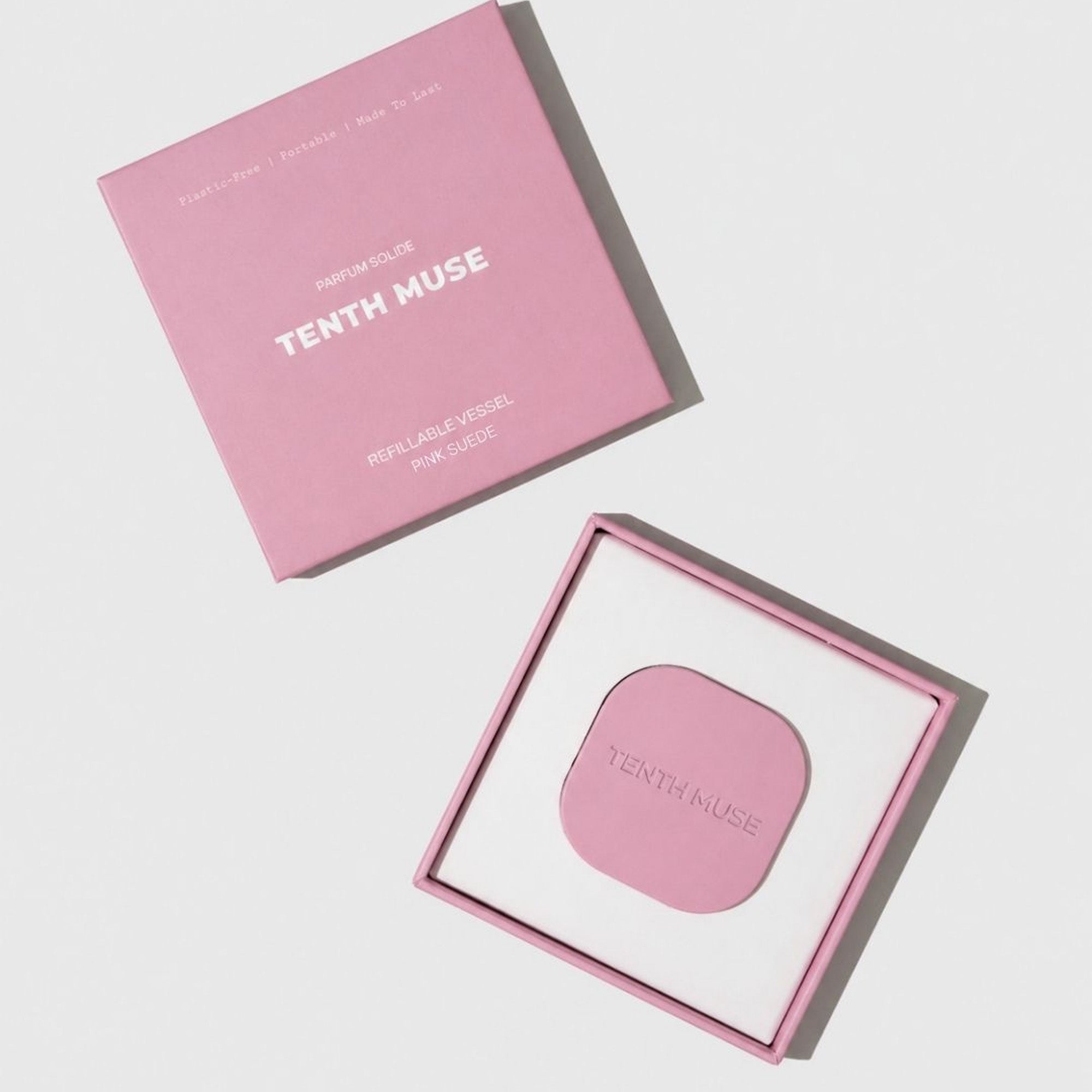 PS01 - Refillable Vessel Pink Suede