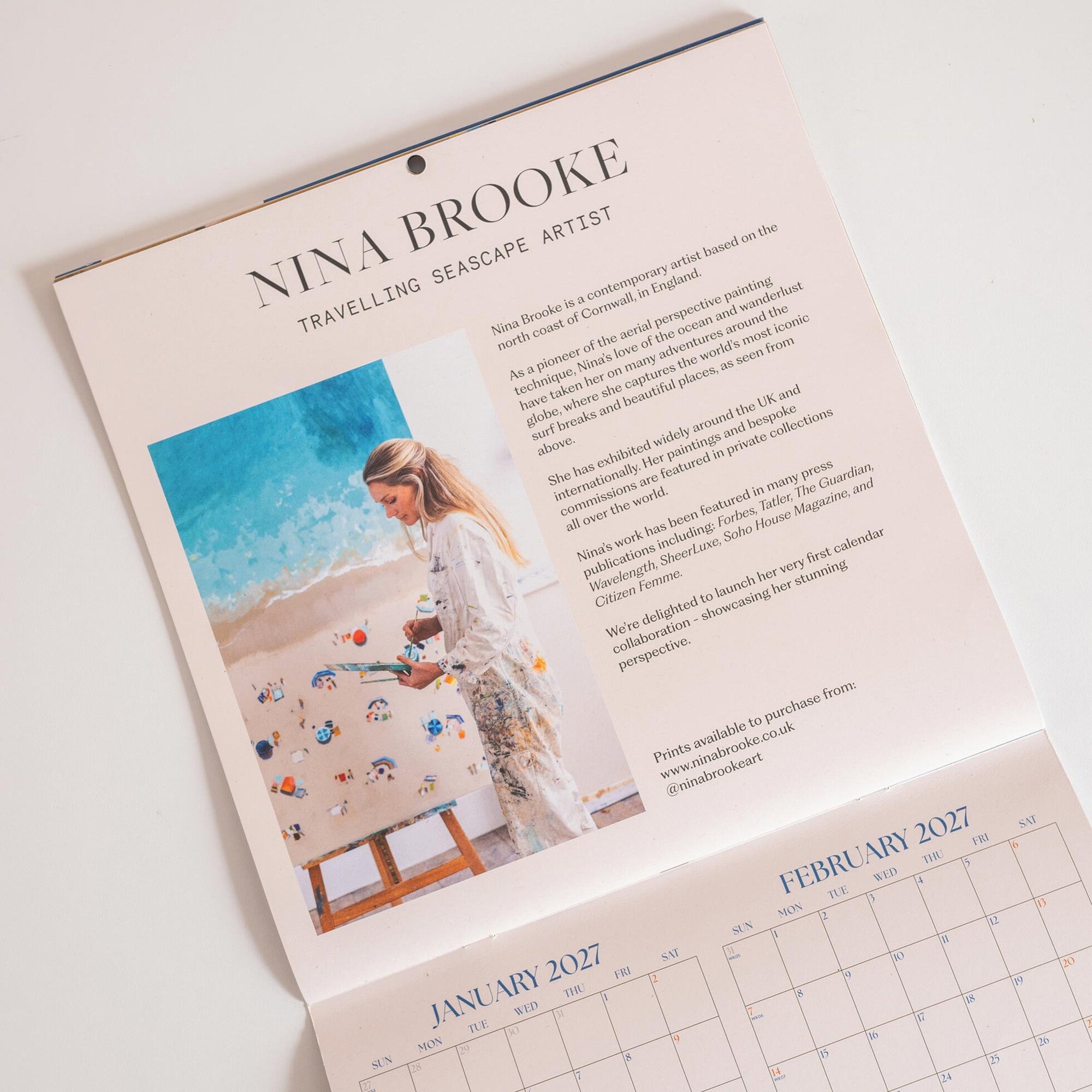 Calendar-CAL-LP-NBR-S - 2027 Ocean Aerials Wall Calendar-Good Tuesday