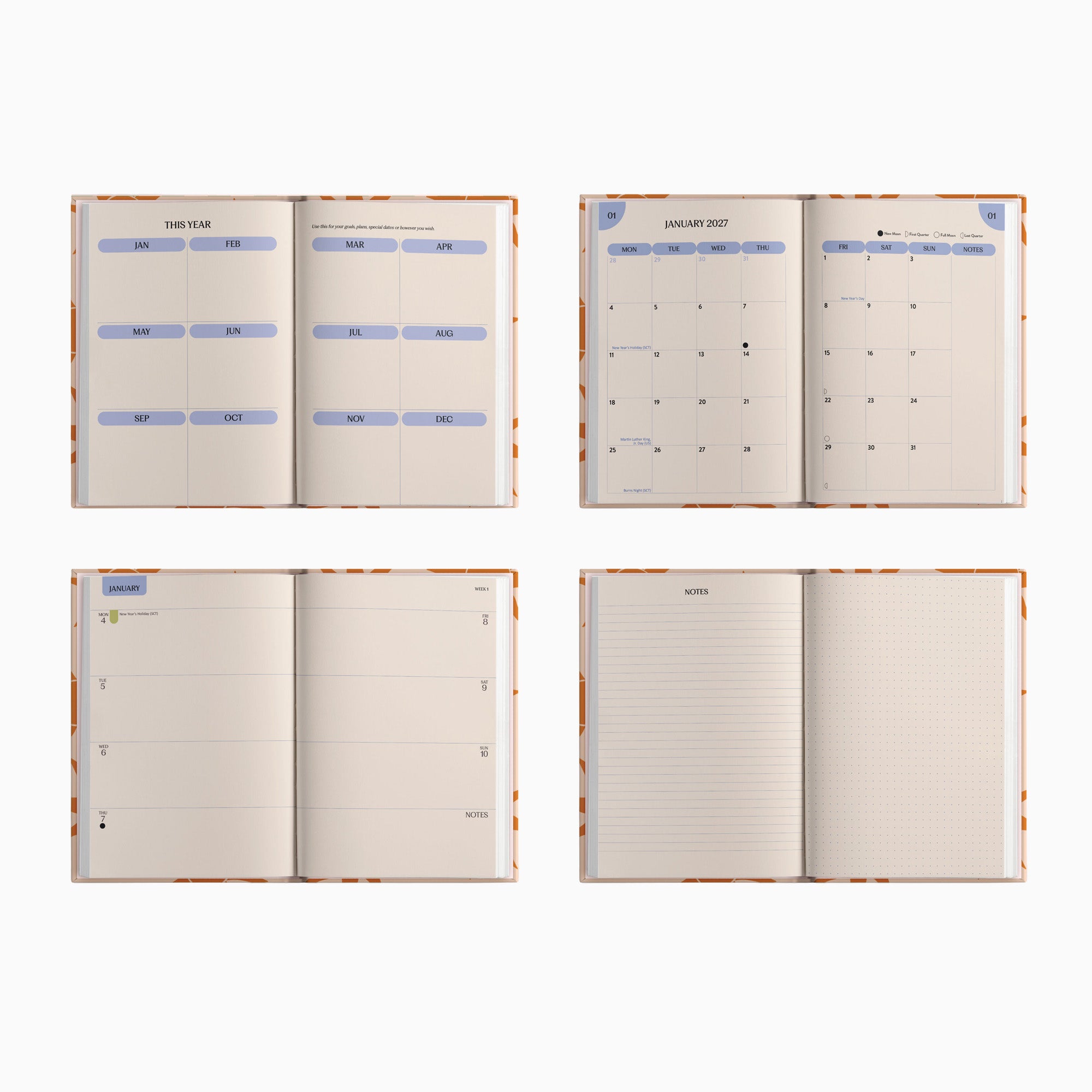 Diary-DIARY-A5-SBM - 2027 Sunbeam A5 Hardcover Diary-Good Tuesday
