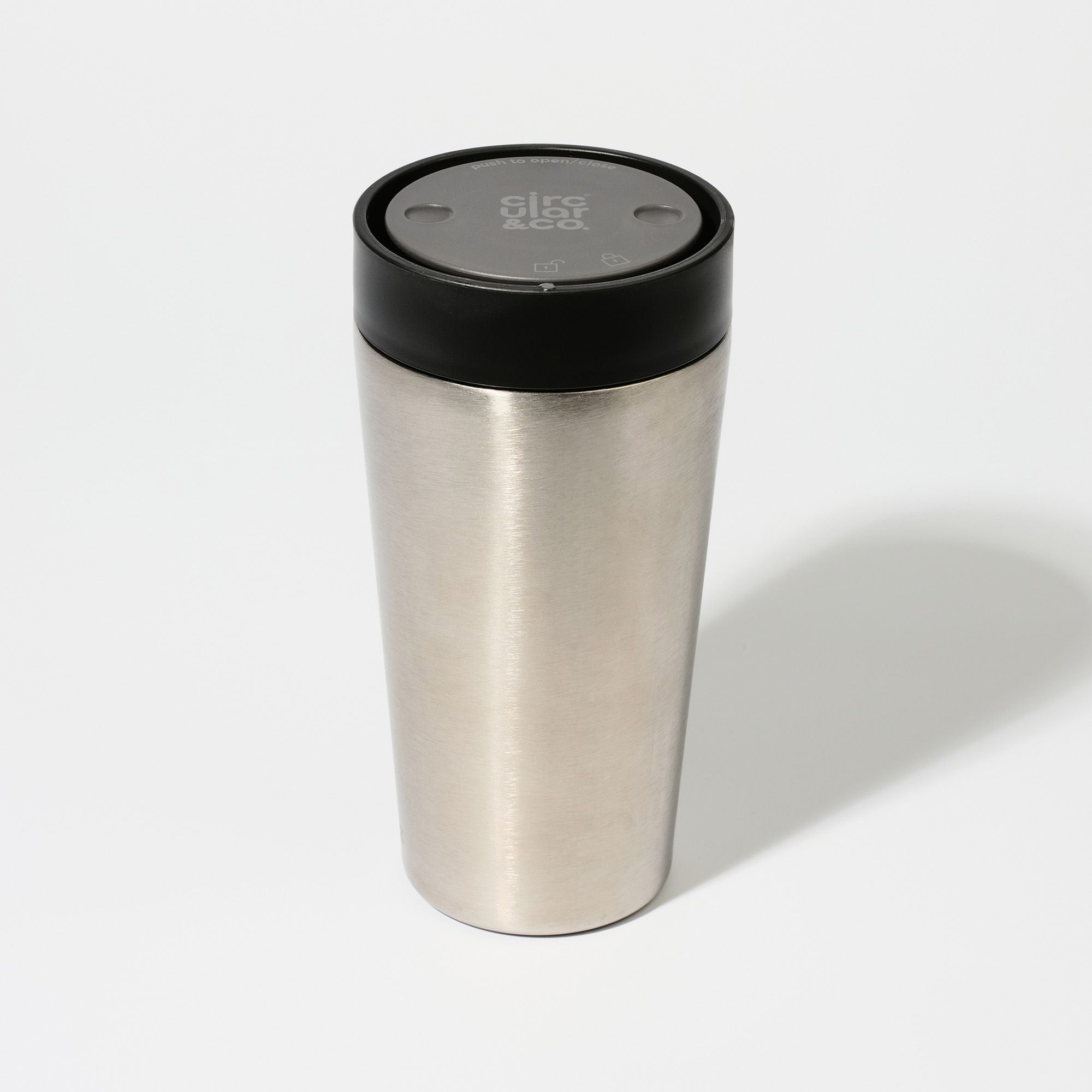 SSC-12OZ-UC-IN-BLACK - Recycled Steel Cup Uncoated
